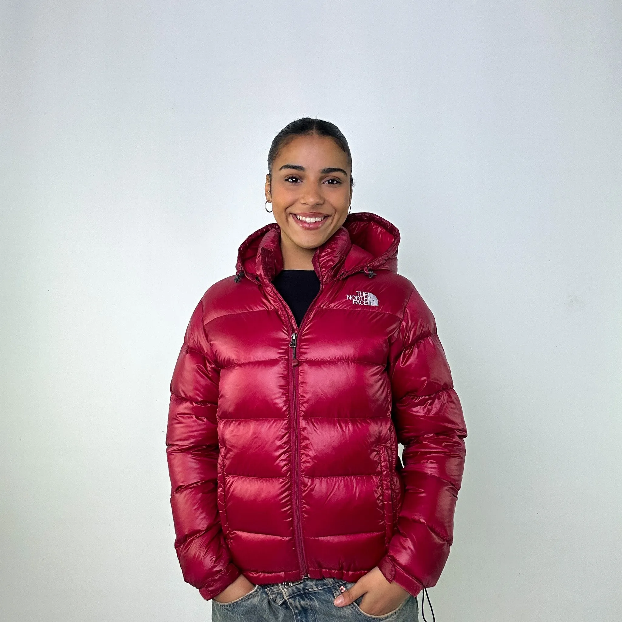 Pink y2ks The North Face Deep Magenta 700 Series Puffer Jacket Coat (L)