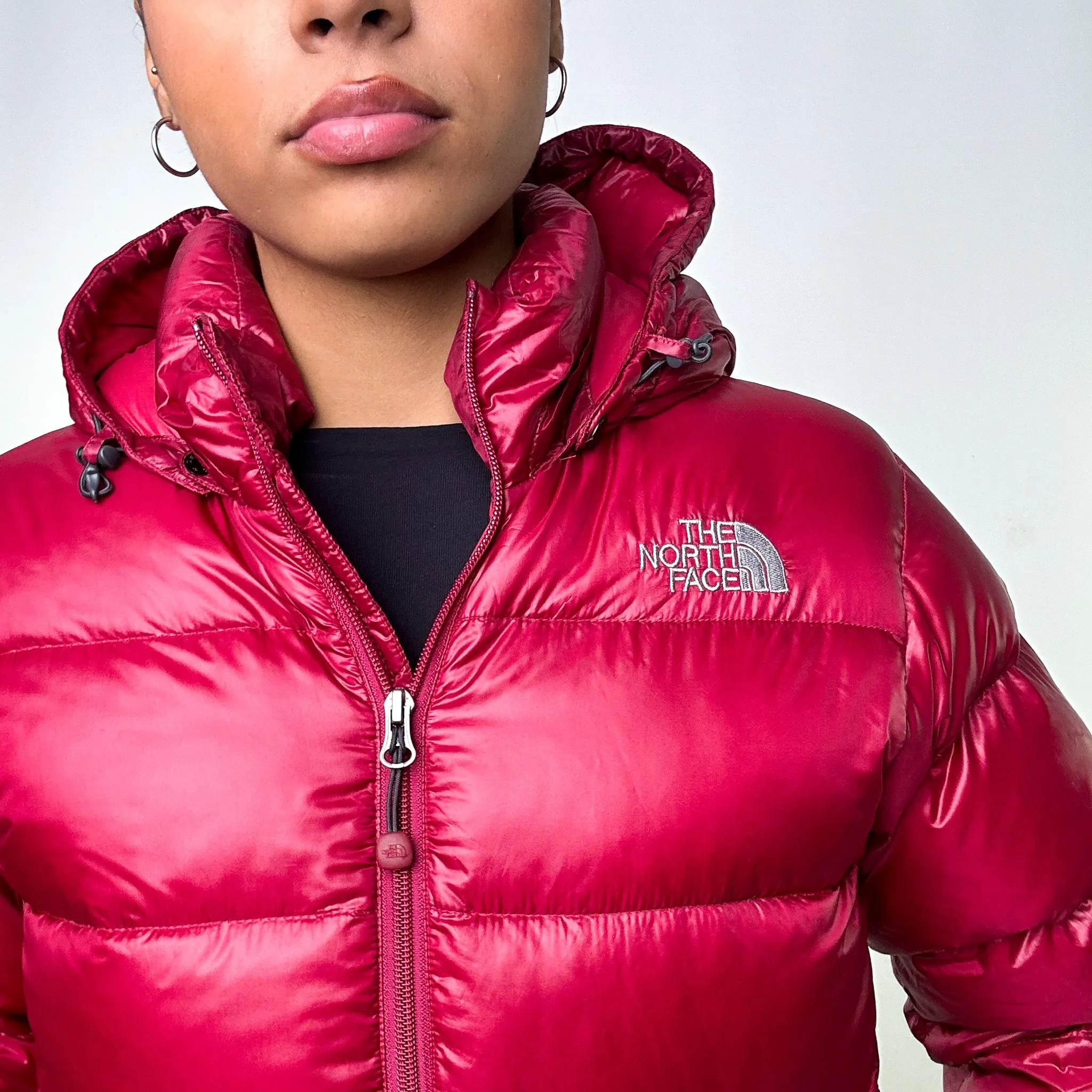 Pink y2ks The North Face Deep Magenta 700 Series Puffer Jacket Coat (L)