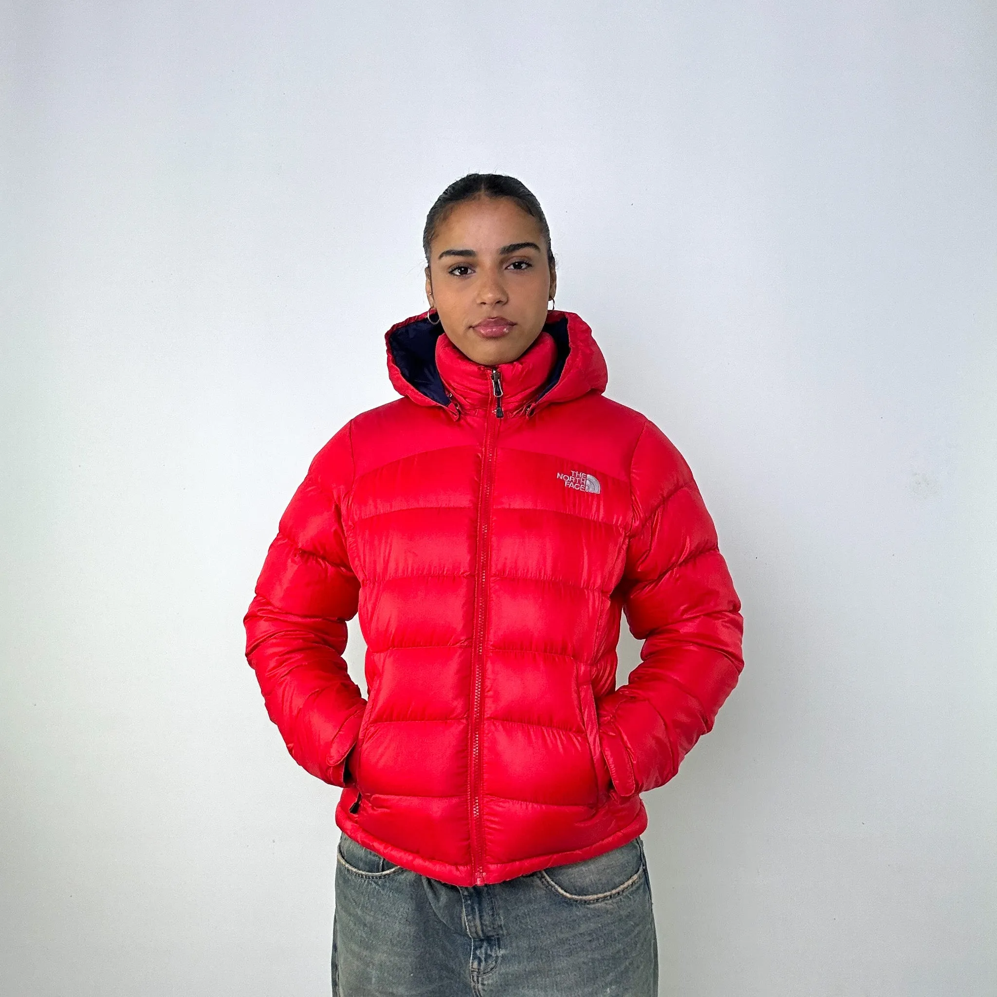 Pink y2ks The North Face Red 700 Series Puffer Jacket Coat (L)