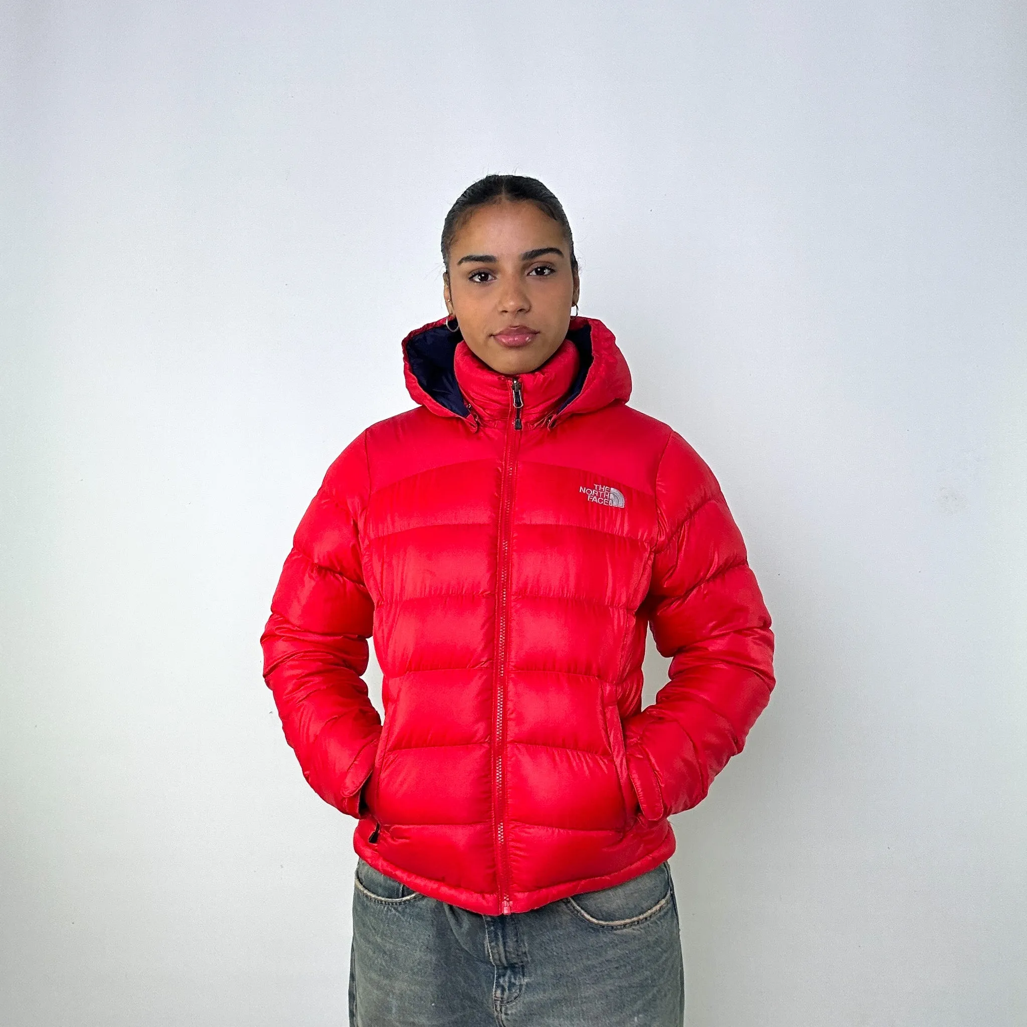 Pink y2ks The North Face Red 700 Series Puffer Jacket Coat (L)