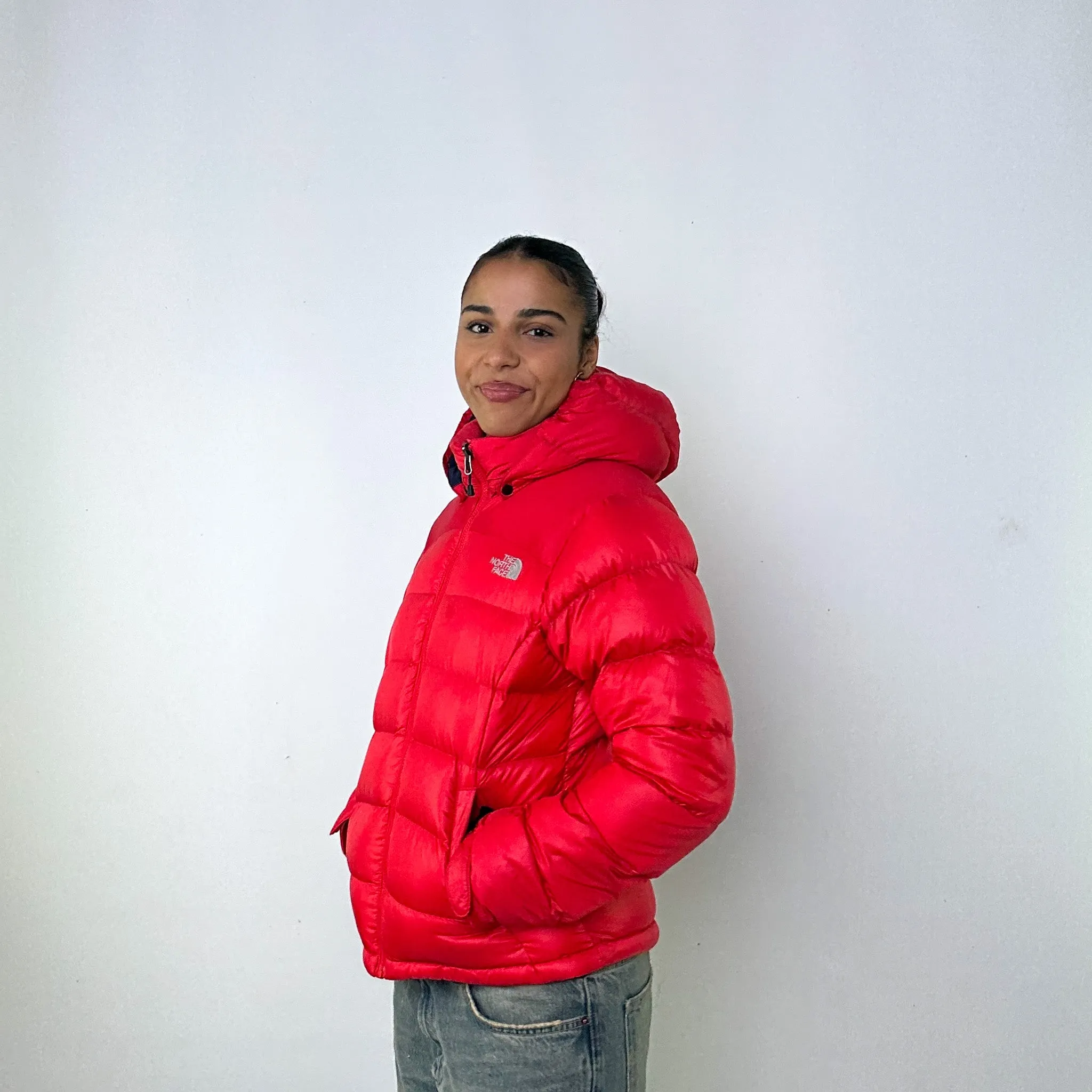 Pink y2ks The North Face Red 700 Series Puffer Jacket Coat (L)