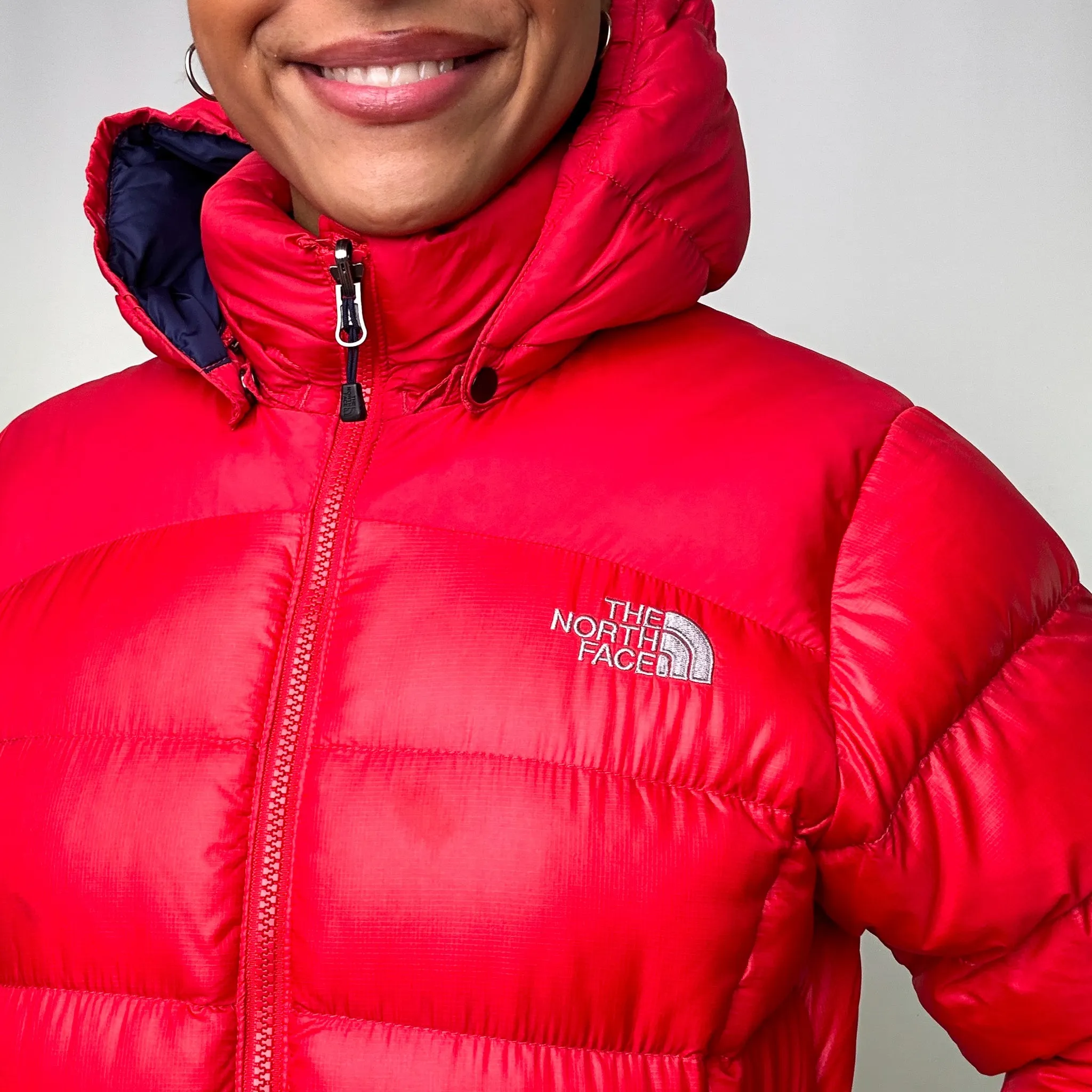 Pink y2ks The North Face Red 700 Series Puffer Jacket Coat (L)