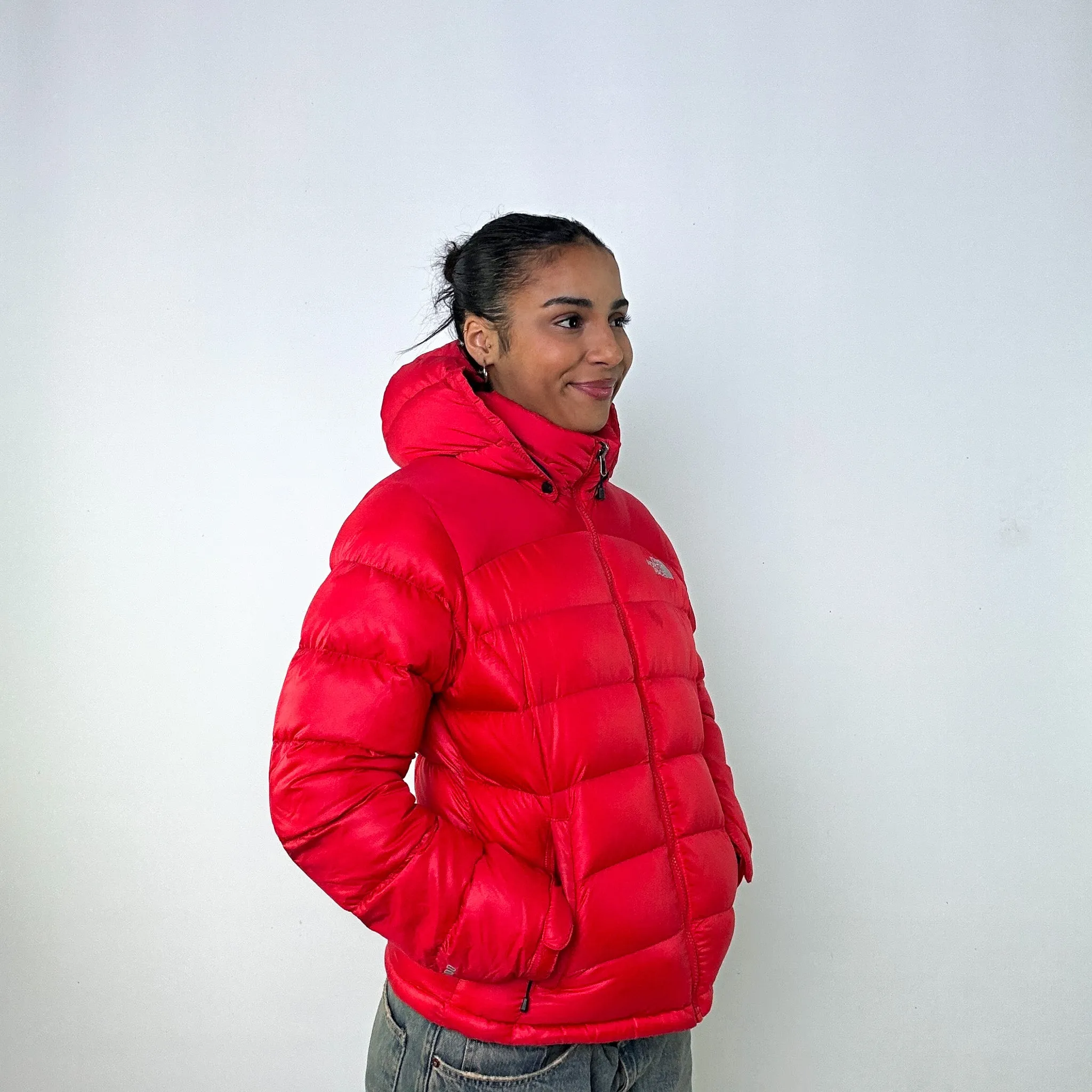 Pink y2ks The North Face Red 700 Series Puffer Jacket Coat (L)