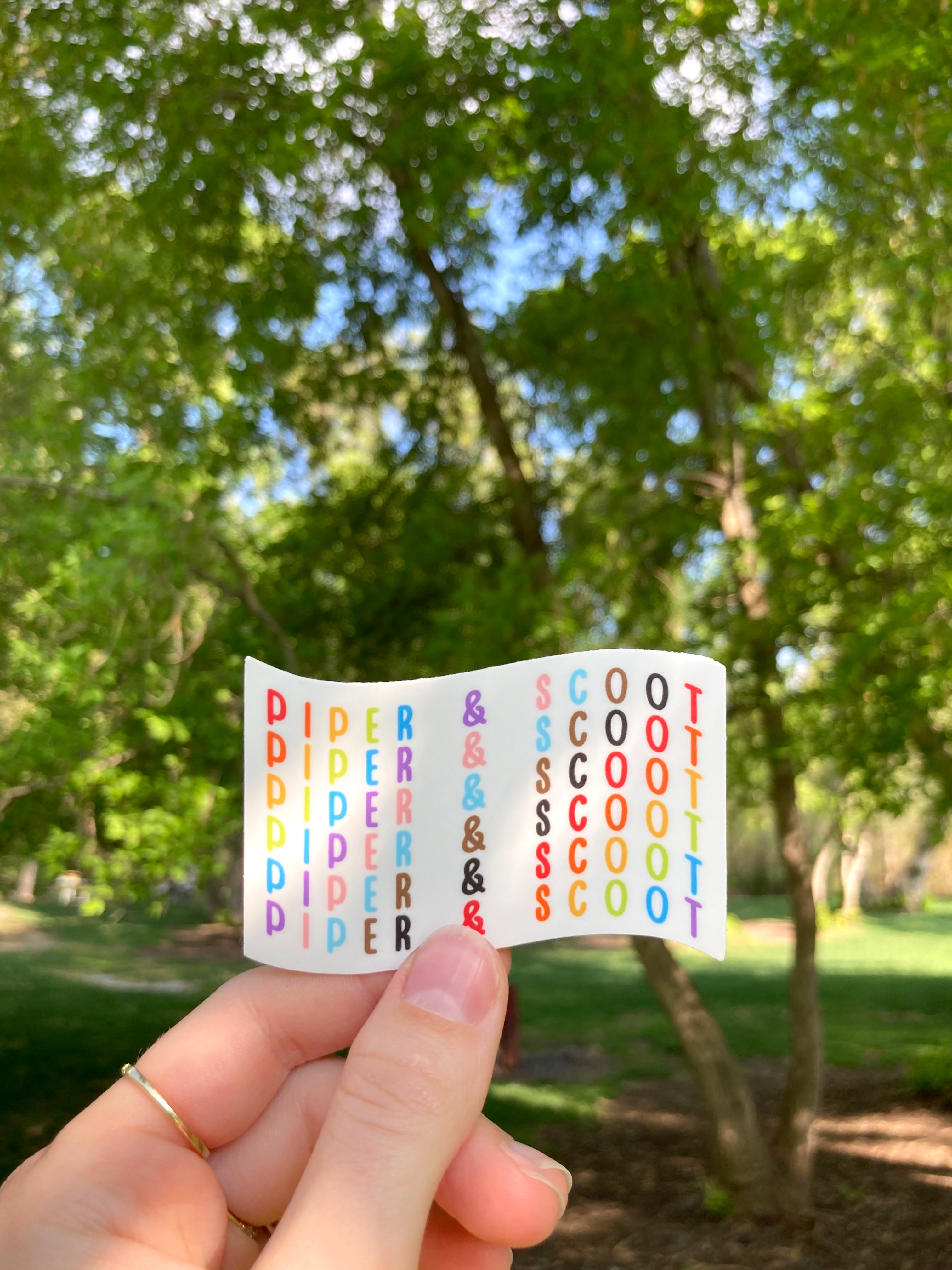 Piper & Scoot Flag Pride Sticker