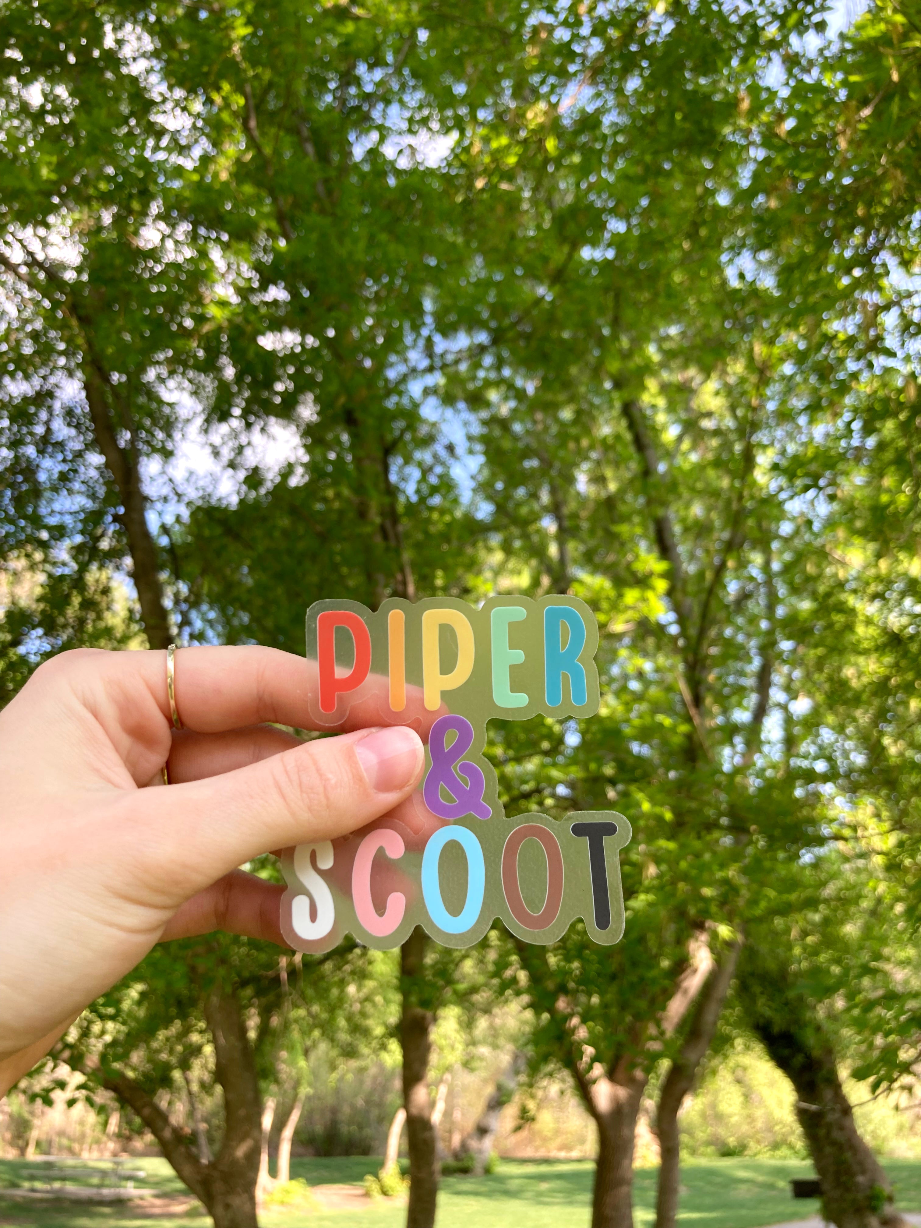 Piper & Scoot Logo Pride Sticker