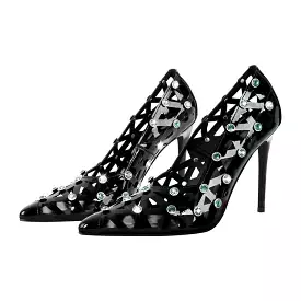 Pumps Queen Thaxsa (Black and green)