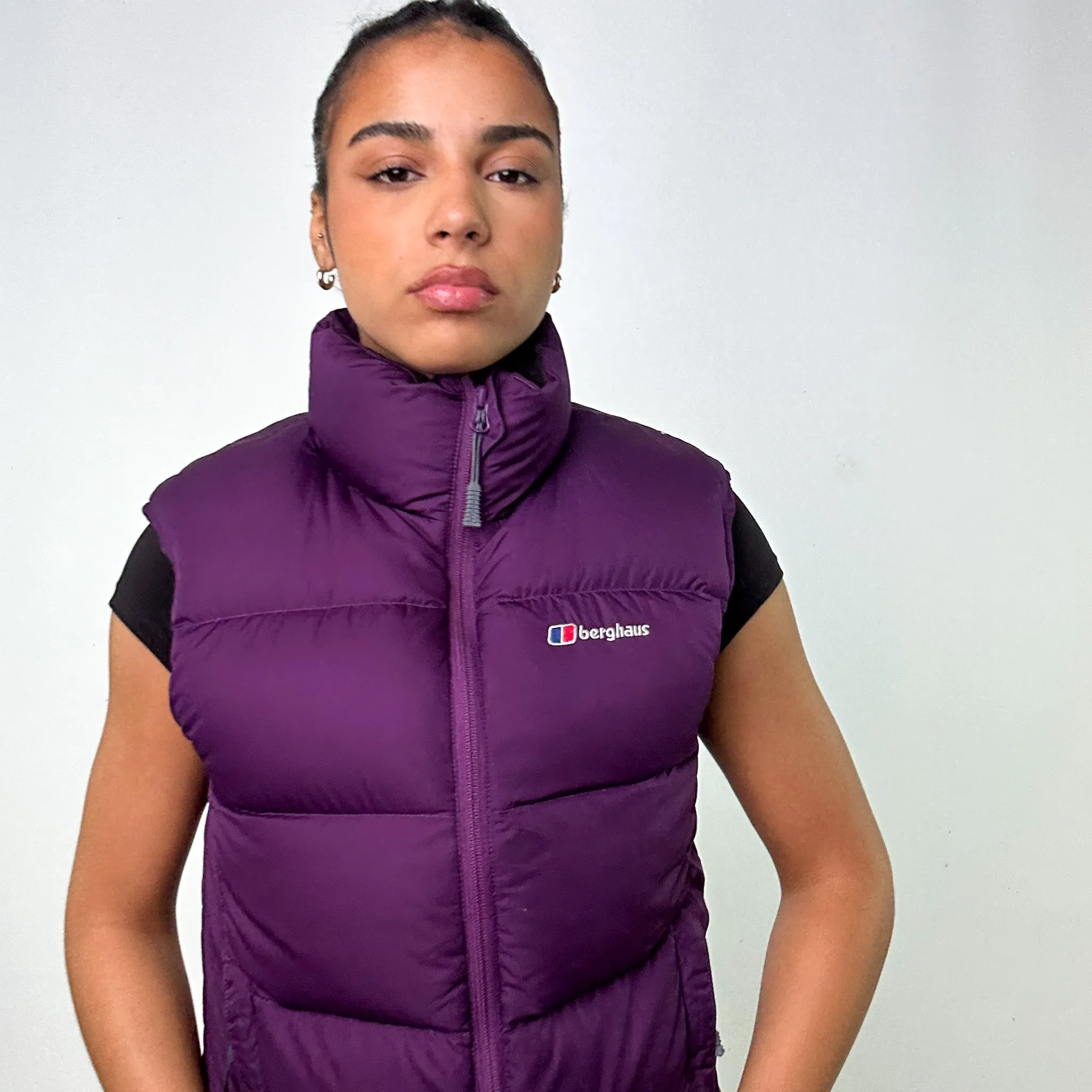 Purple y2ks Berghaus 650 Fill Puffer Jacket Coat Gilet (L)