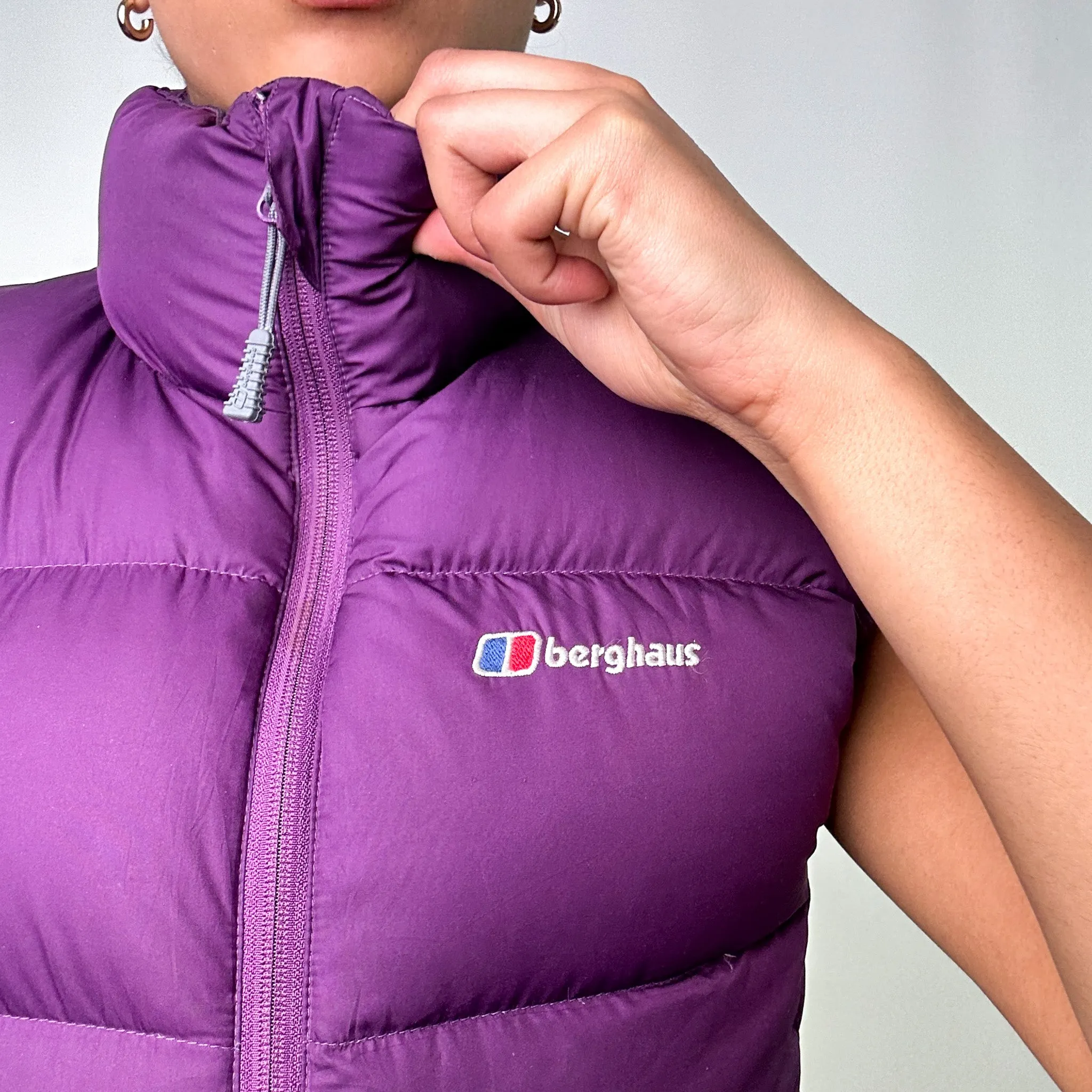 Purple y2ks Berghaus 650 Fill Puffer Jacket Coat Gilet (L)