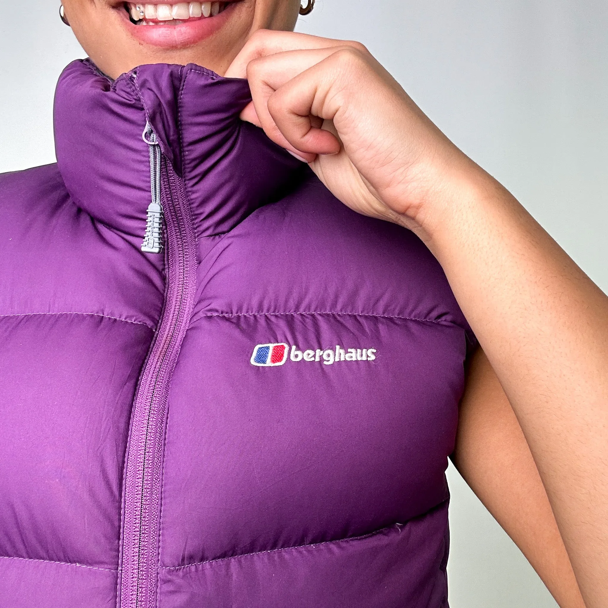 Purple y2ks Berghaus 650 Fill Puffer Jacket Coat Gilet (L)