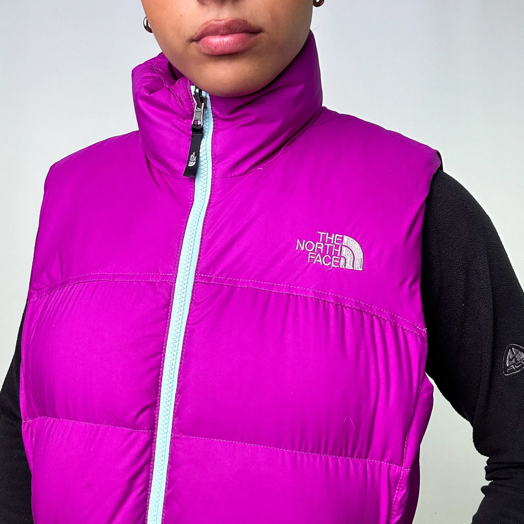 Purple y2ks The North Face 700 Series Puffer Jacket Coat Gilet (L)