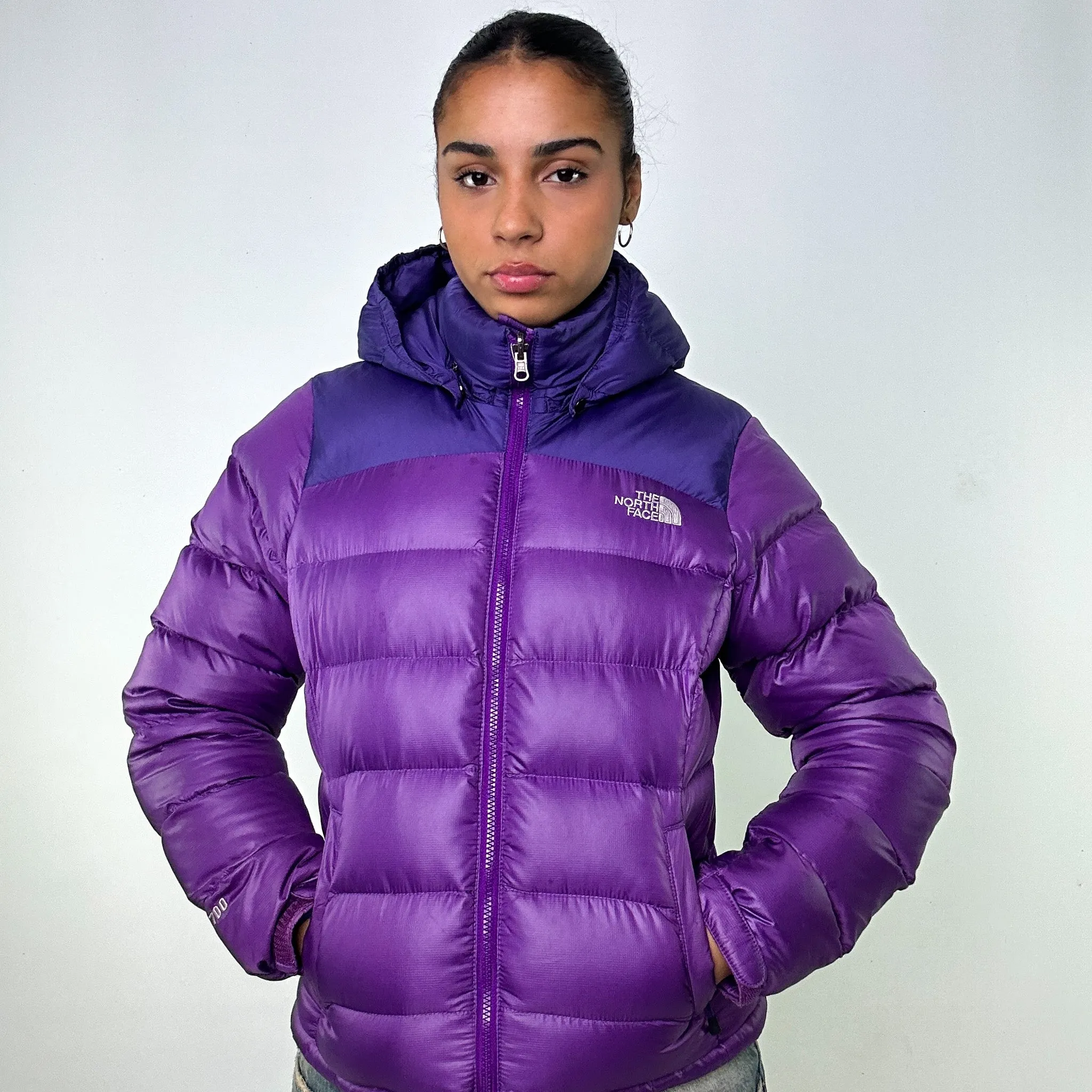 Purple y2ks The North Face 700 Series Puffer Jacket Coat (L)