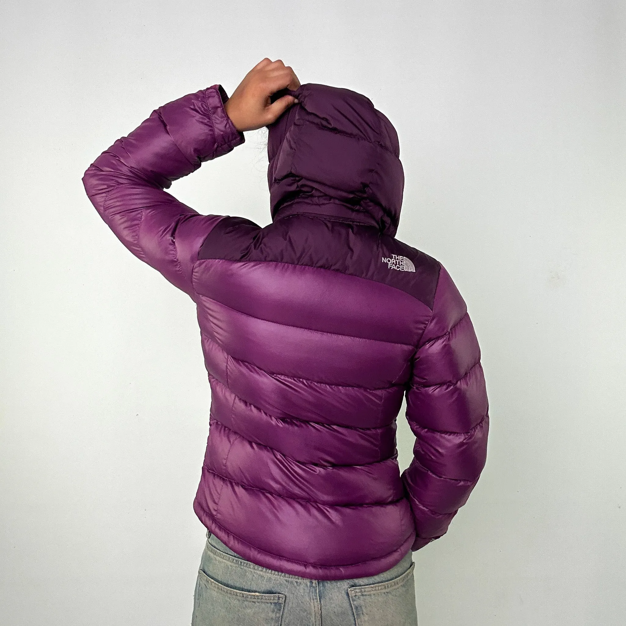 Purple y2ks The North Face Puffer Jacket Coat (M)