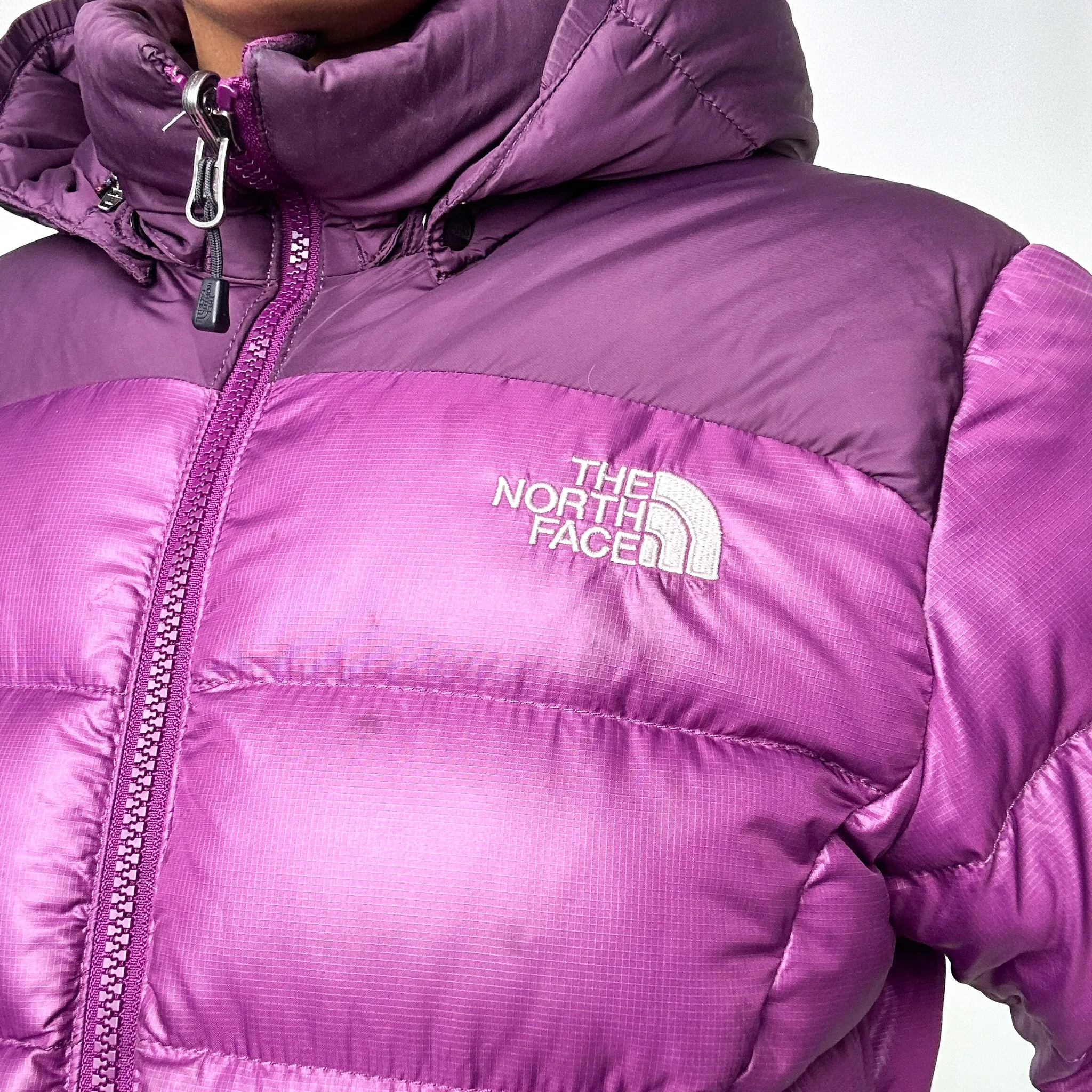 Purple y2ks The North Face Puffer Jacket Coat (M)