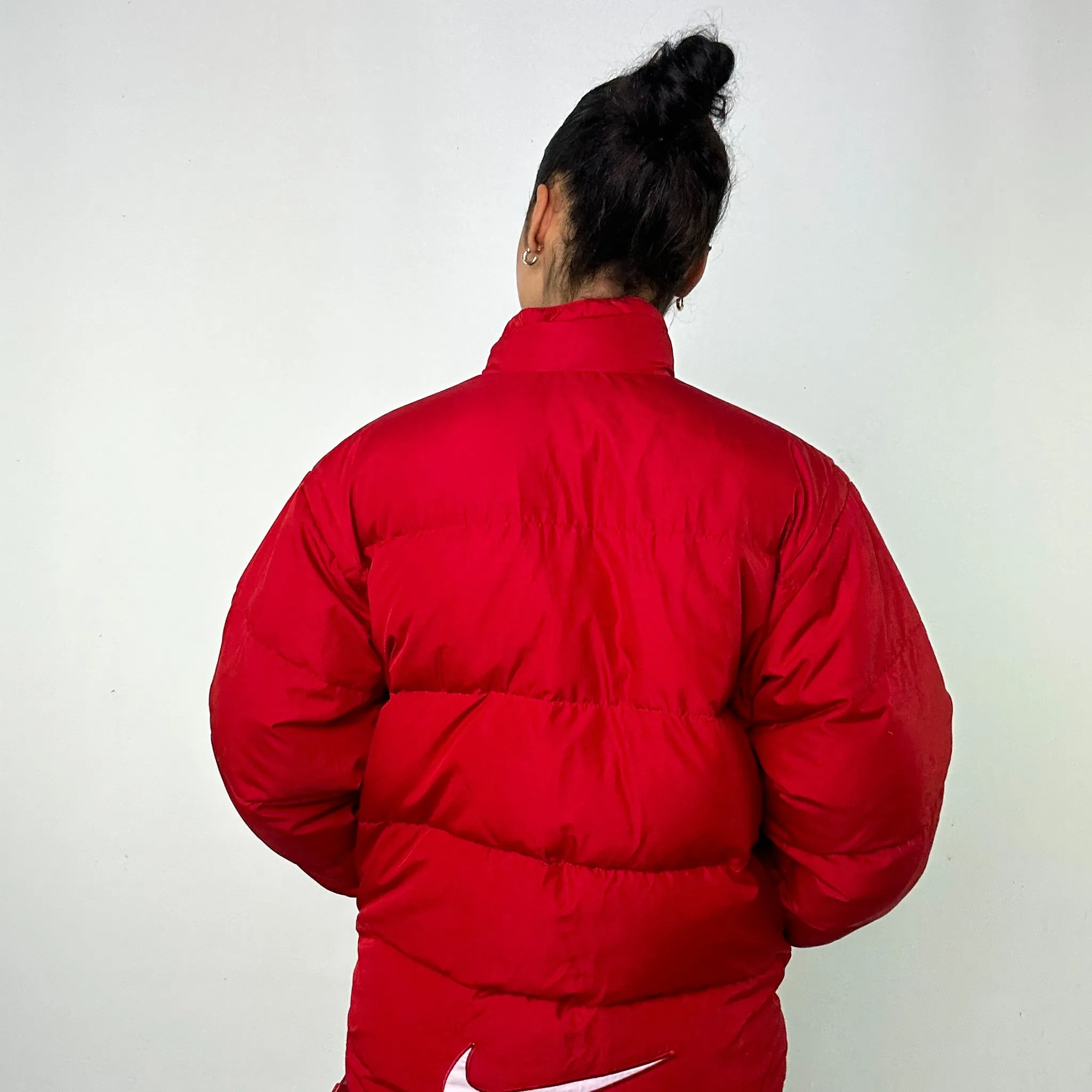 Red 90s NIKE Puffer Jacket Coat (S)