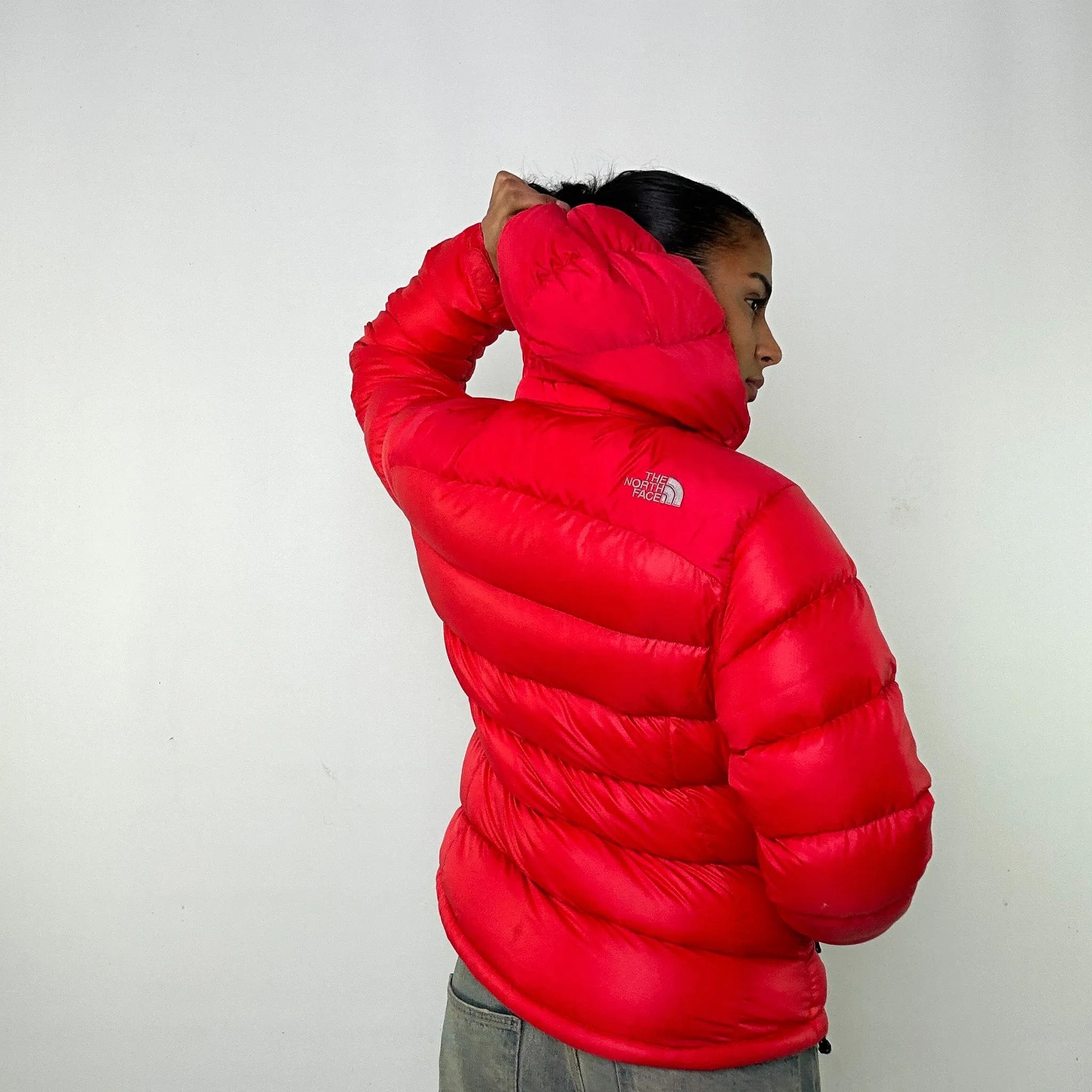 Red 90s The North Face 700 Series Puffer Jacket Coat (L)