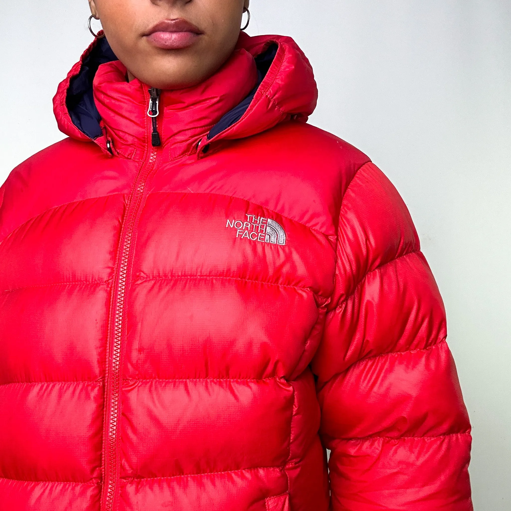 Red 90s The North Face 700 Series Puffer Jacket Coat (L)