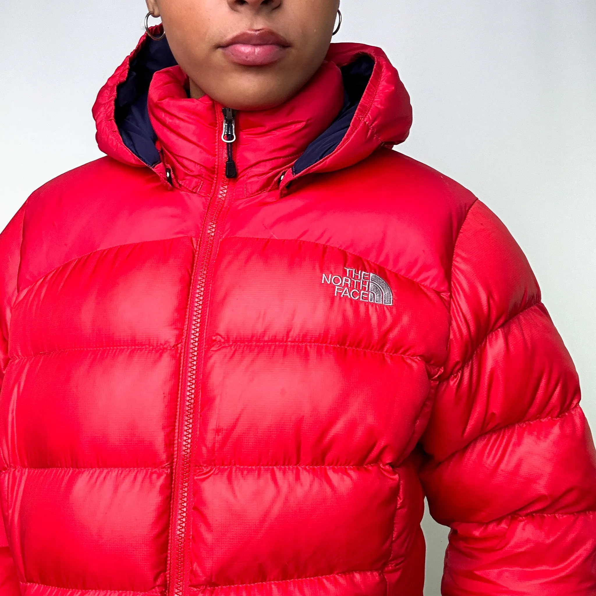 Red 90s The North Face 700 Series Puffer Jacket Coat (L)