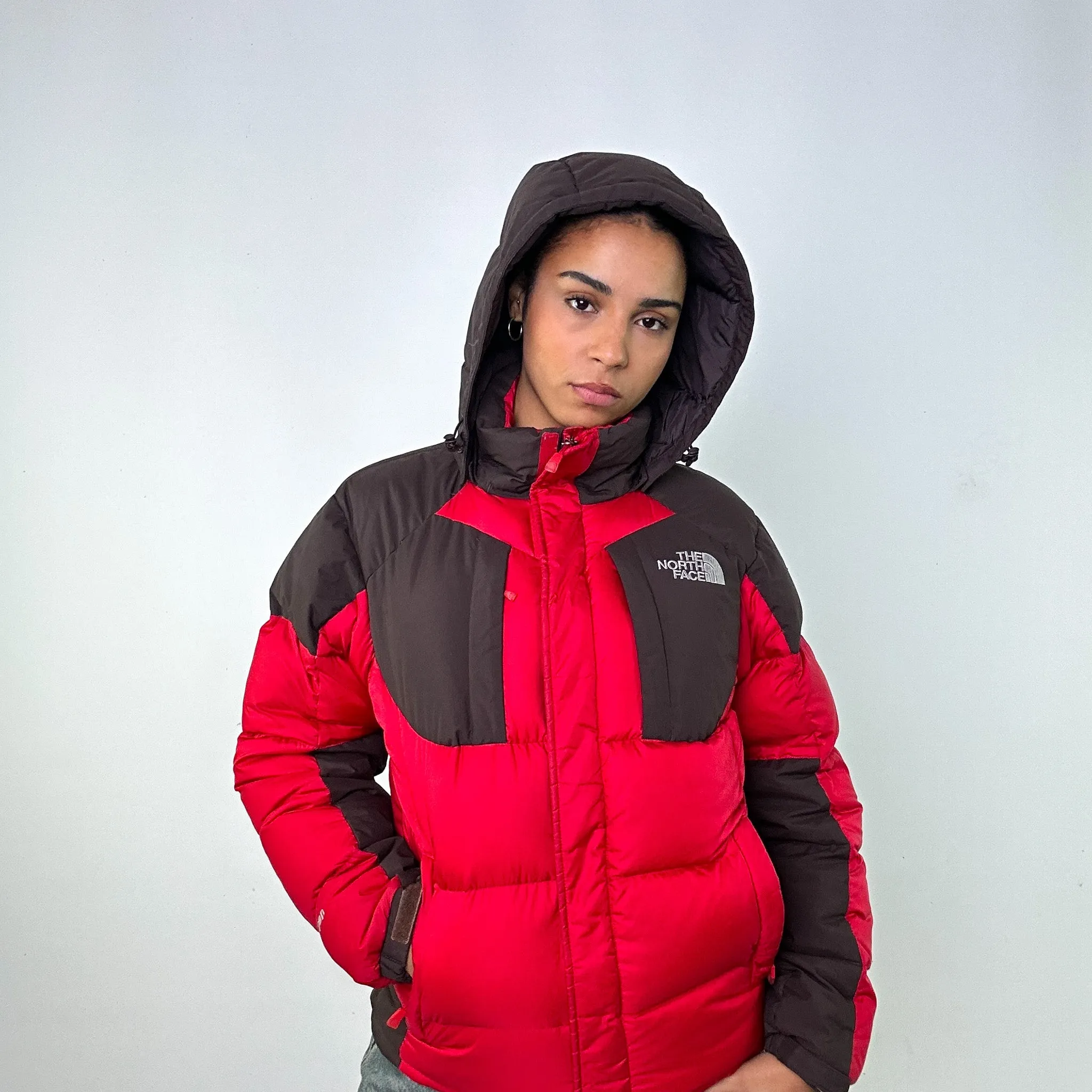 Red 90s The North Face 700 Series Puffer Jacket Coat (M)