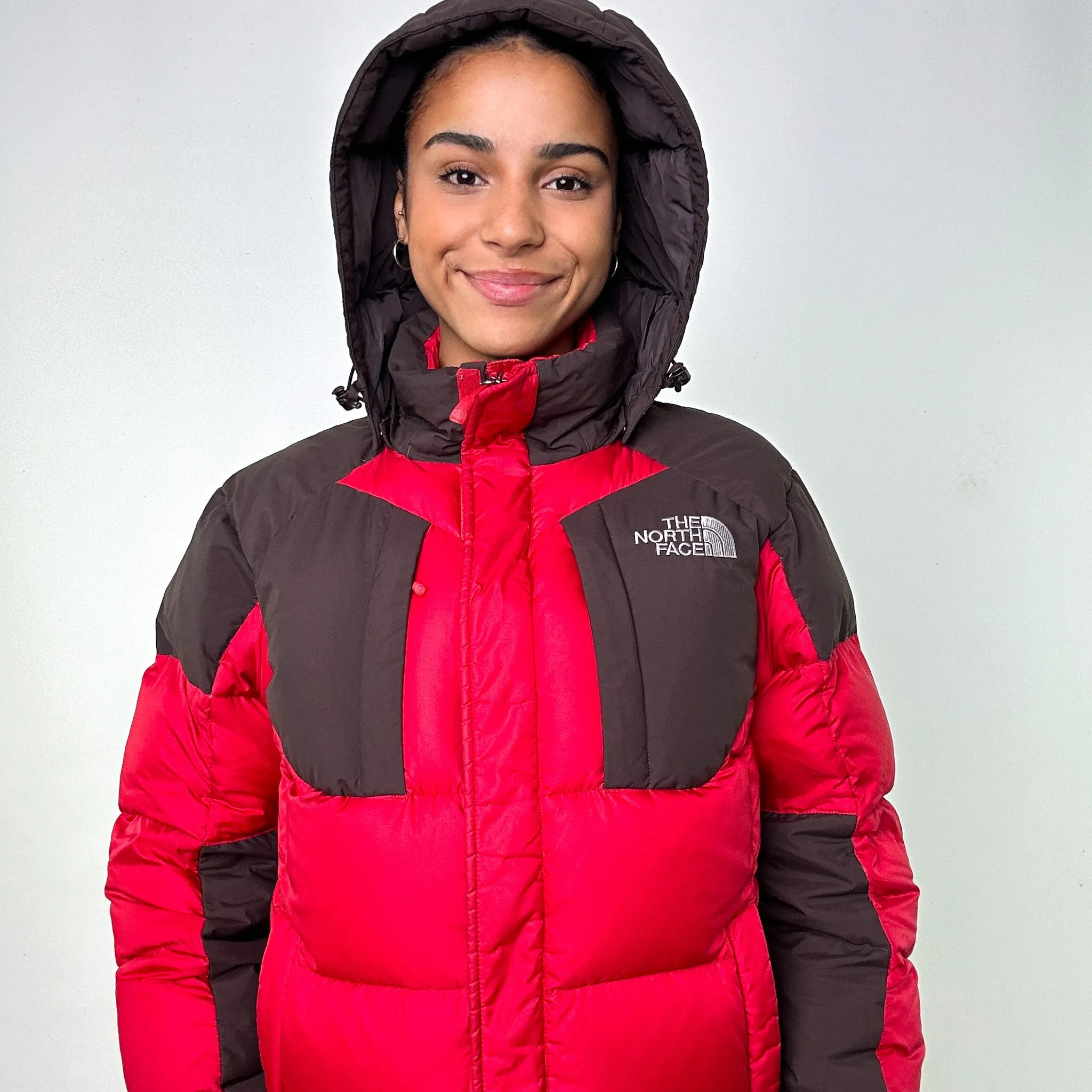 Red 90s The North Face 700 Series Puffer Jacket Coat (M)