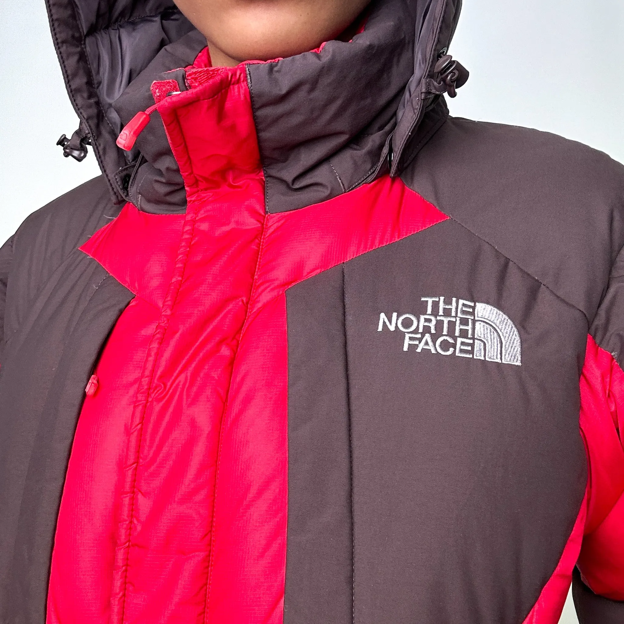 Red 90s The North Face 700 Series Puffer Jacket Coat (M)