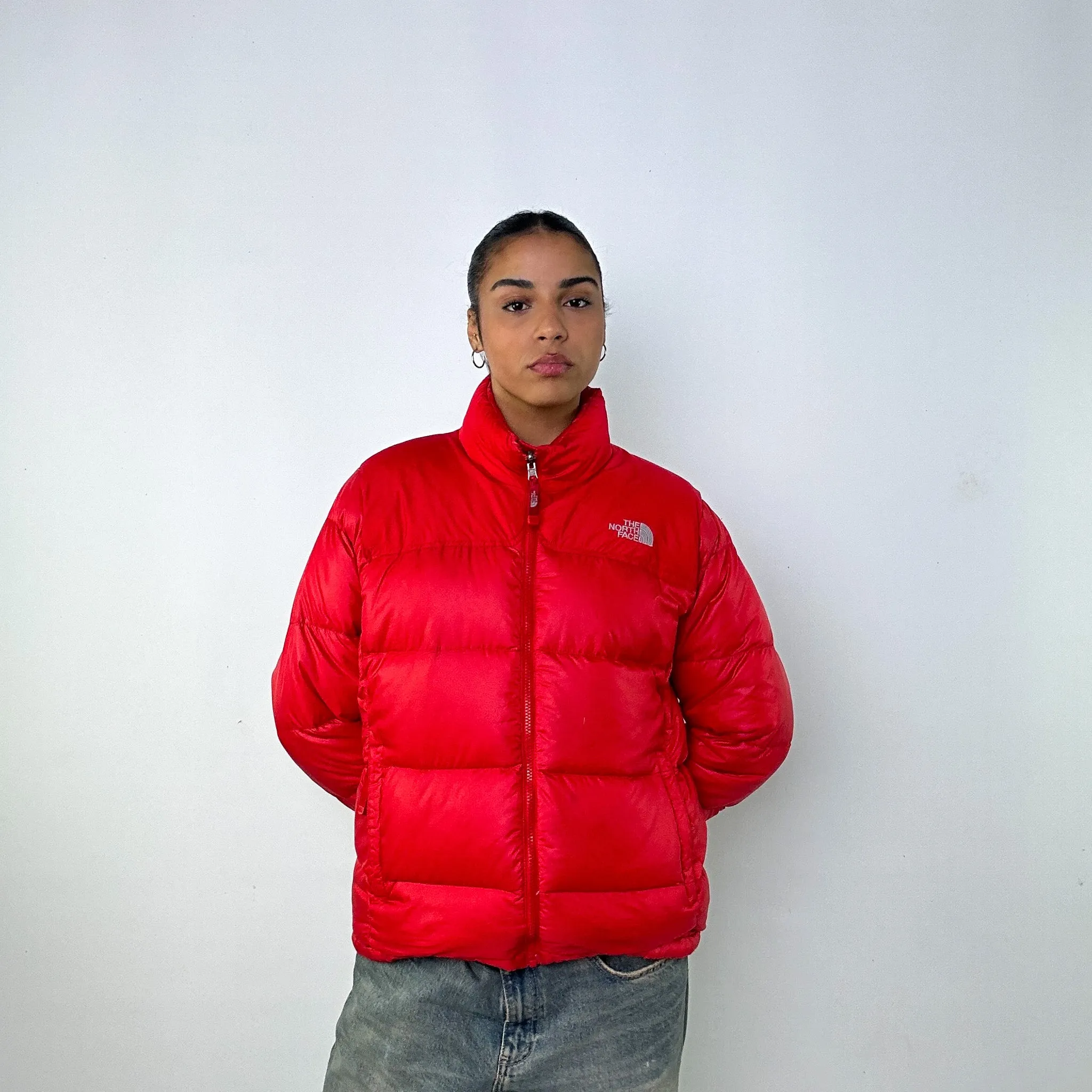 Red y2ks The North Face 700 Series Puffer Jacket Coat (L)