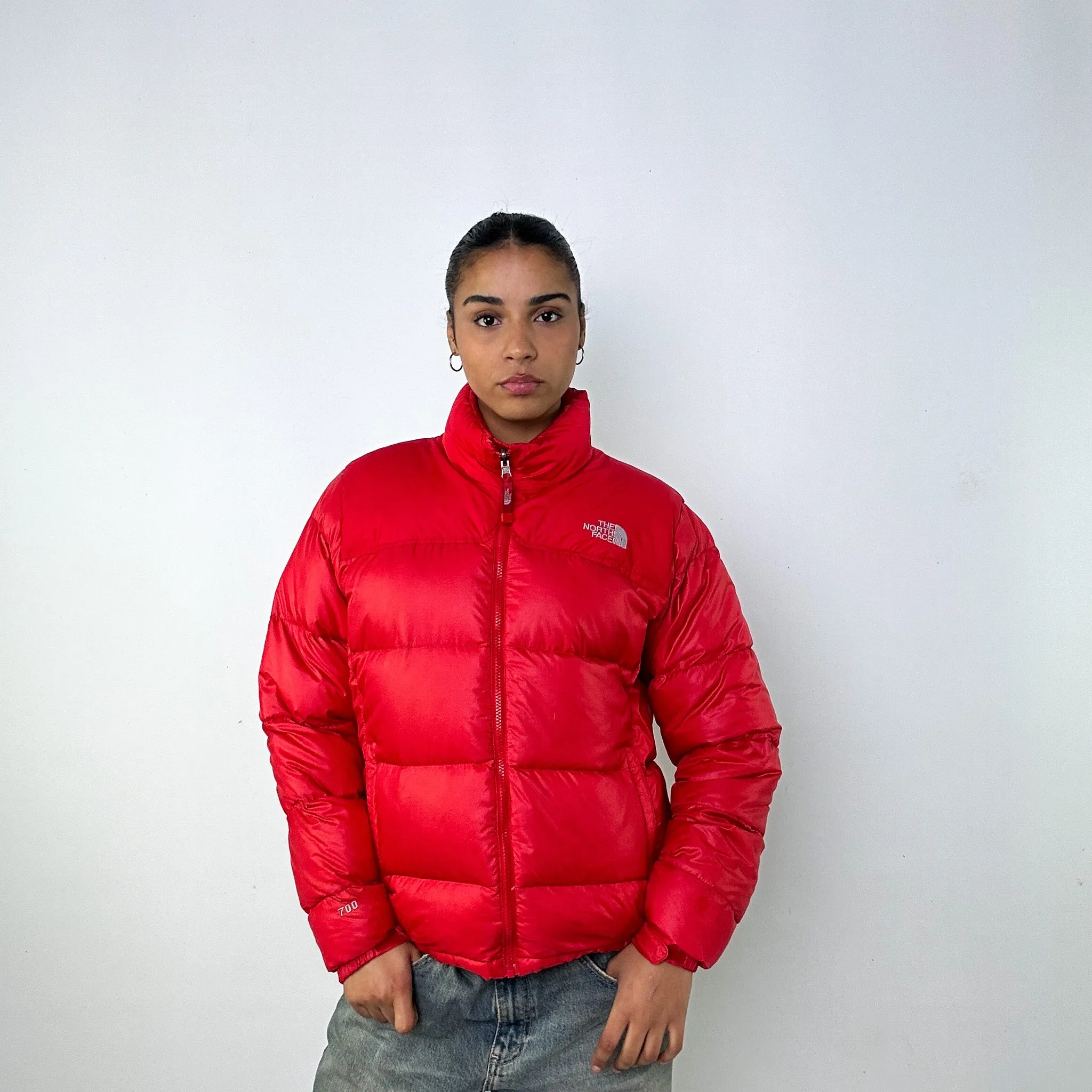 Red y2ks The North Face 700 Series Puffer Jacket Coat (L)