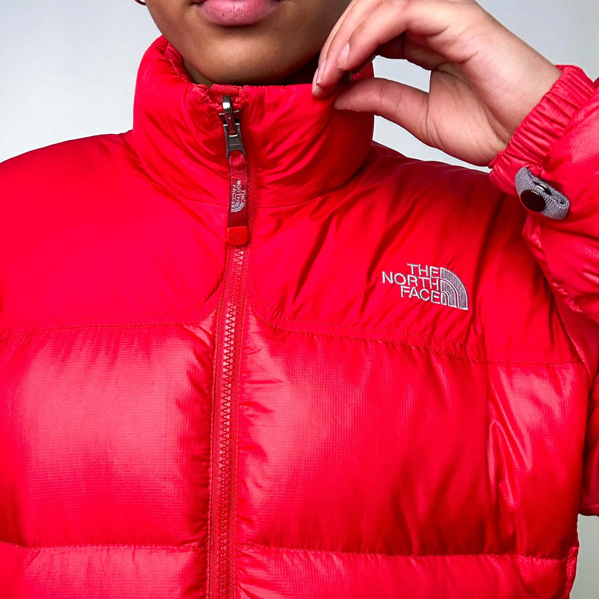 Red y2ks The North Face 700 Series Puffer Jacket Coat (L)