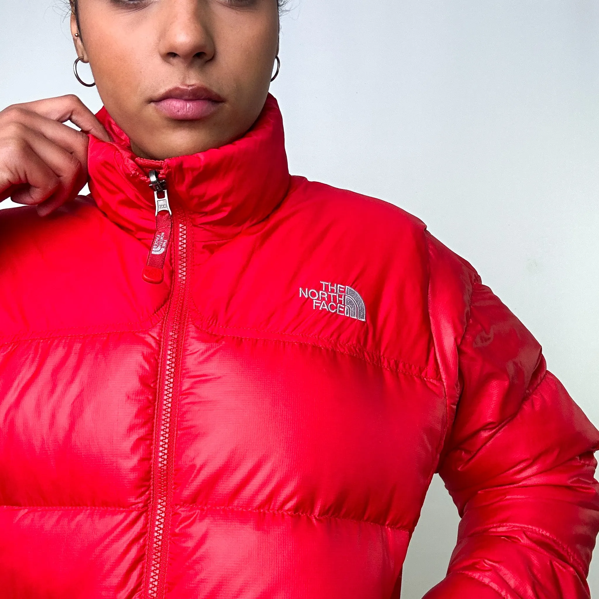 Red y2ks The North Face 700 Series Puffer Jacket Coat (L)