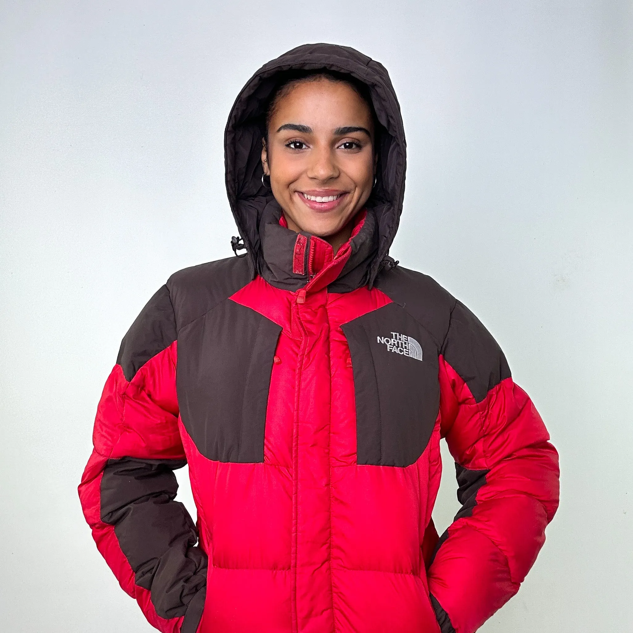 Red y2ks The North Face 700 Series Puffer Jacket Coat (M)