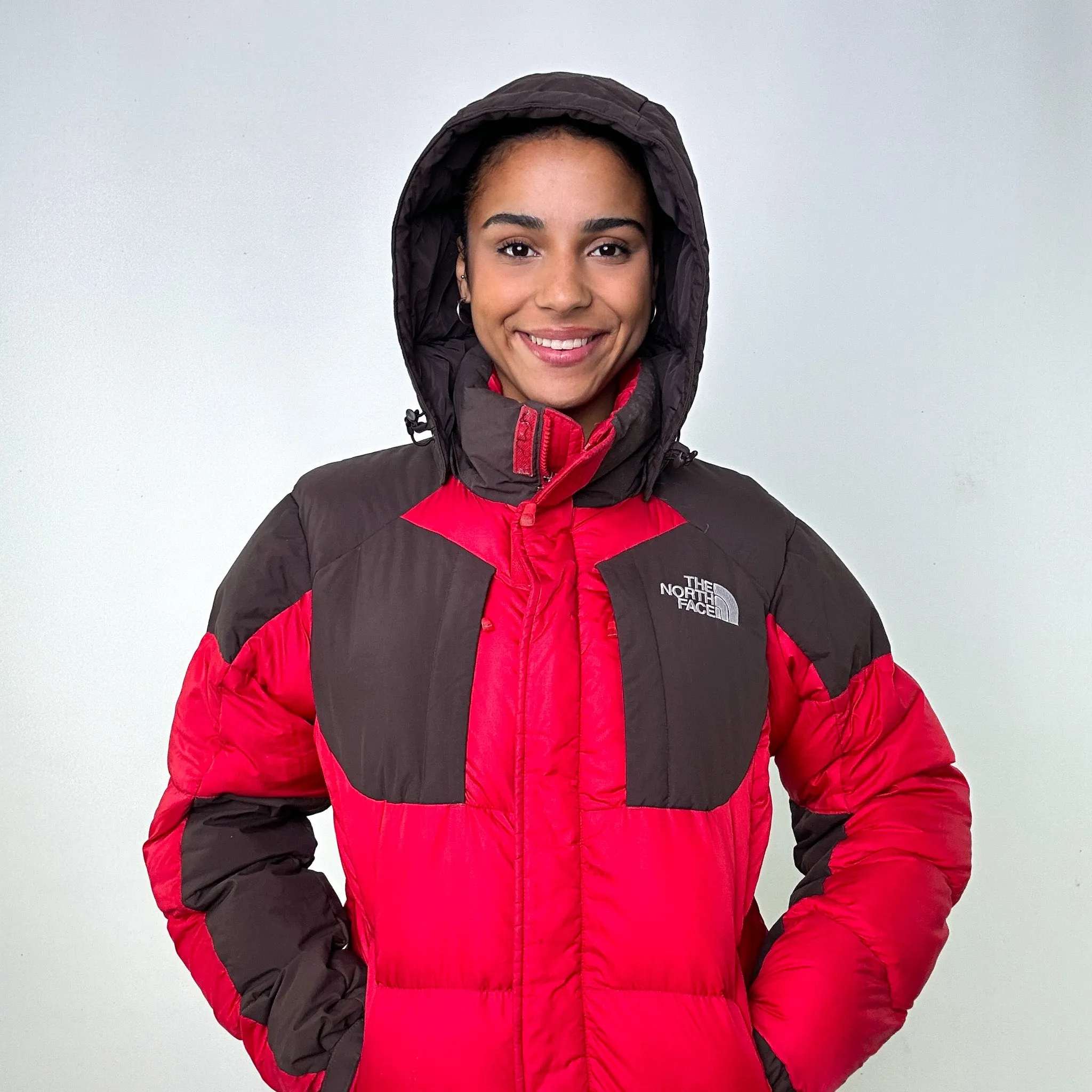 Red y2ks The North Face 700 Series Puffer Jacket Coat (M)