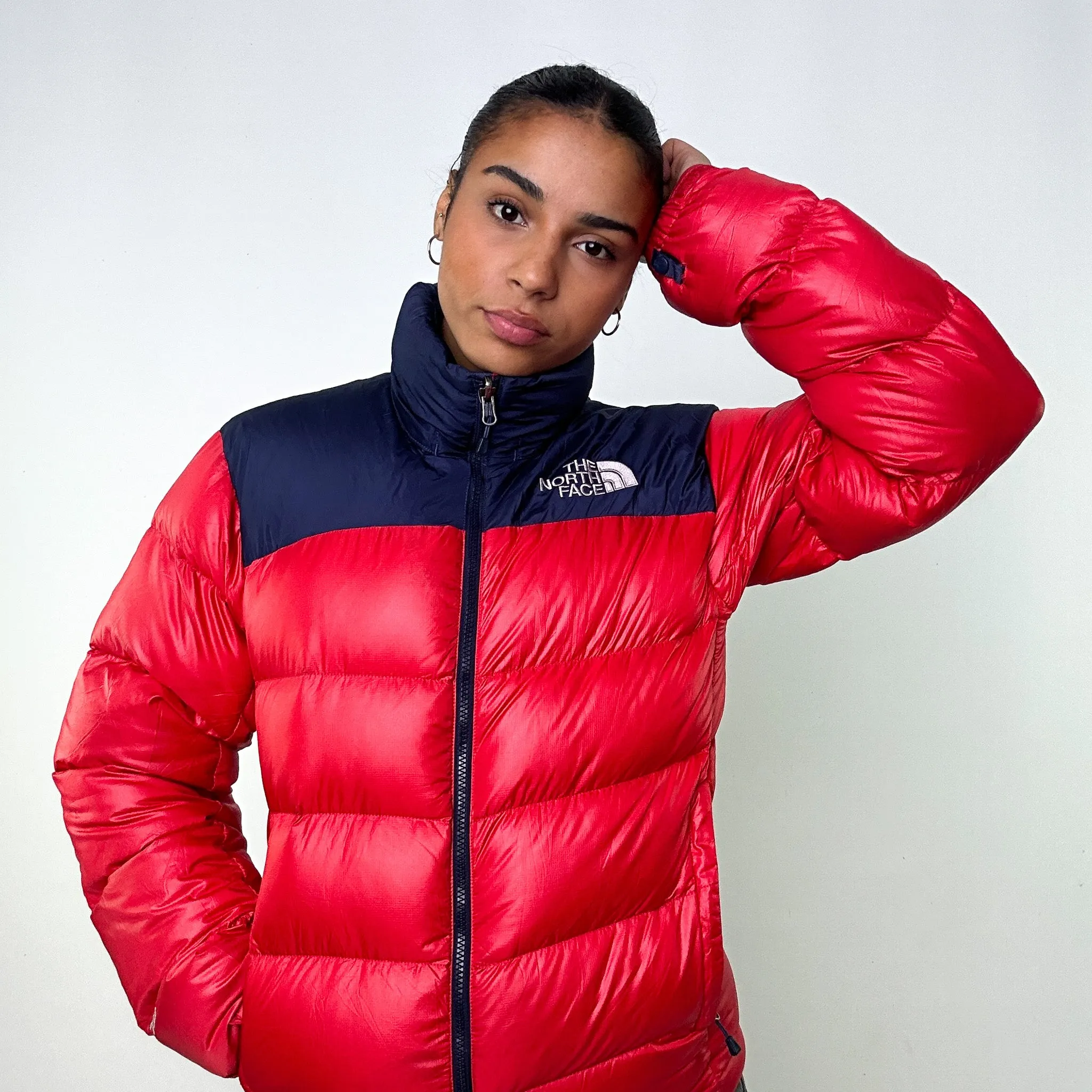 Red y2ks The North Face 700 Series Puffer Jacket Coat (XS)