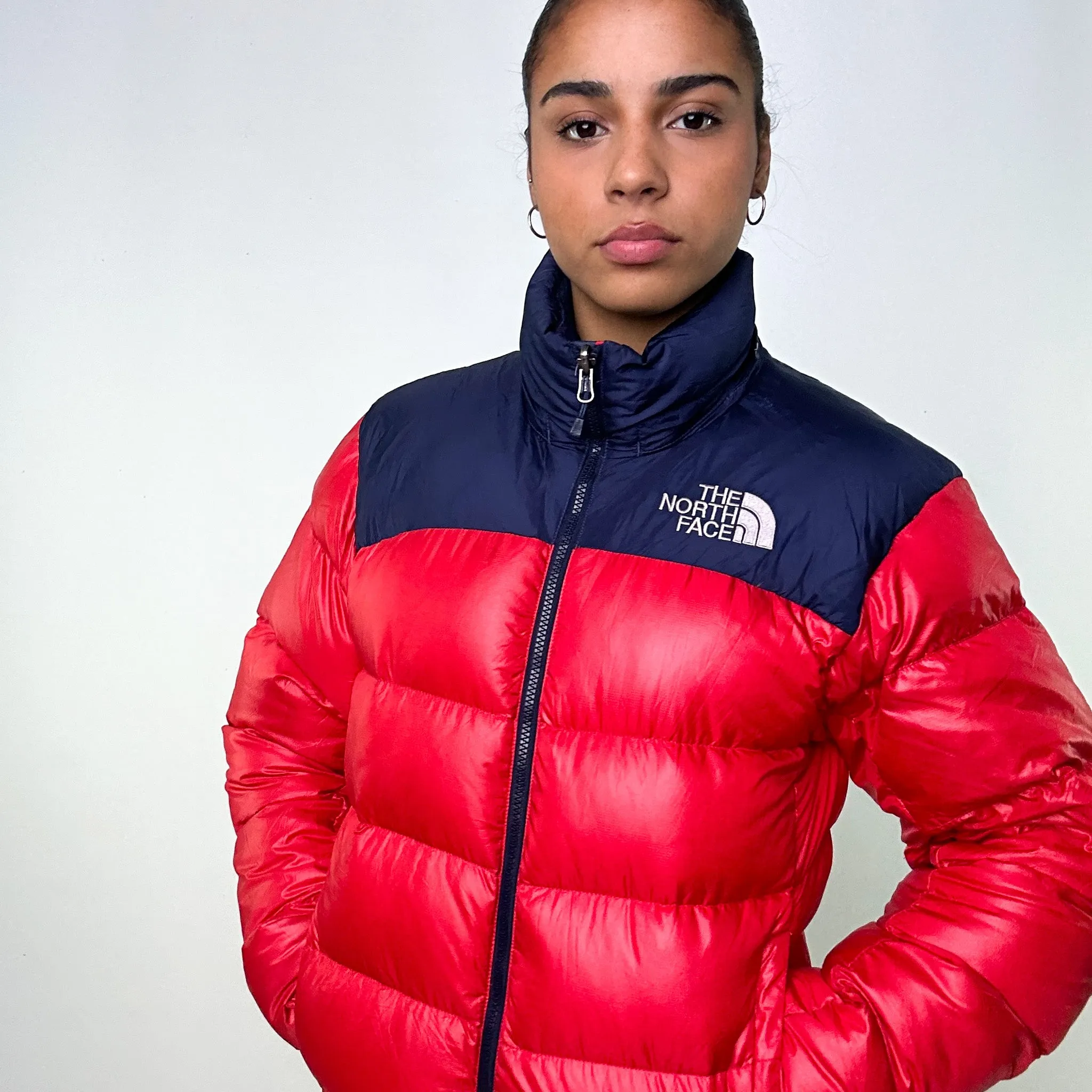 Red y2ks The North Face 700 Series Puffer Jacket Coat (XS)