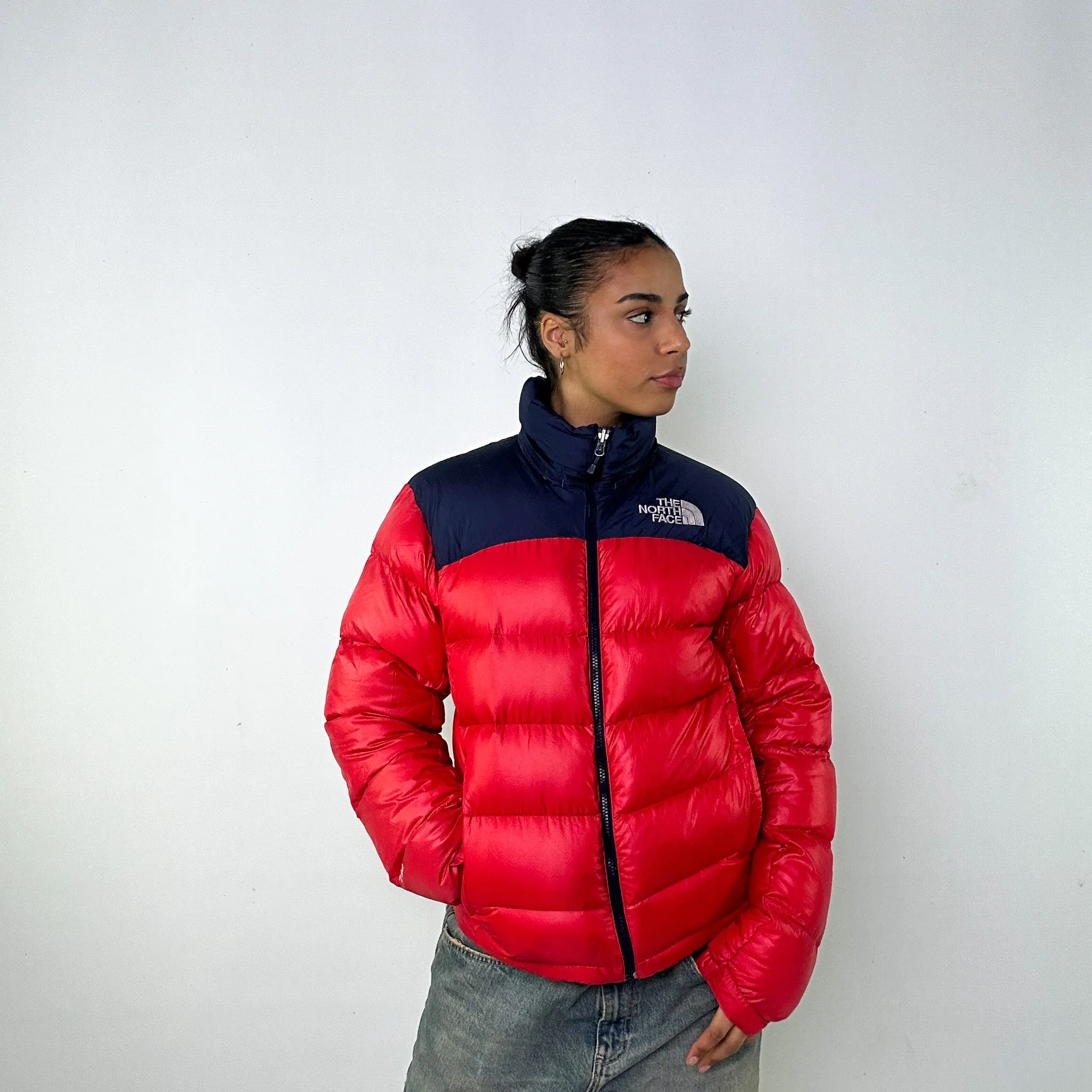 Red y2ks The North Face 700 Series Puffer Jacket Coat (XS)