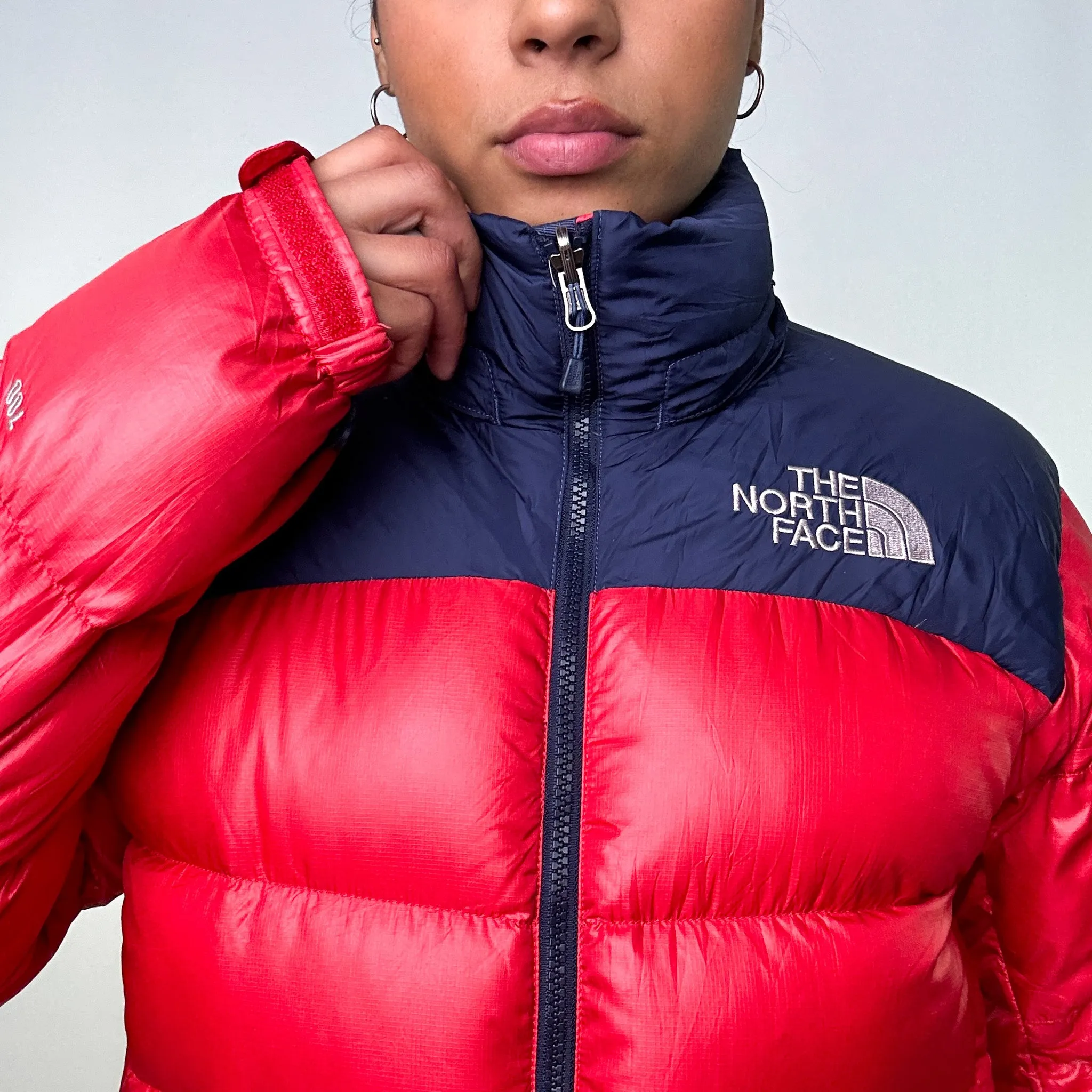 Red y2ks The North Face 700 Series Puffer Jacket Coat (XS)