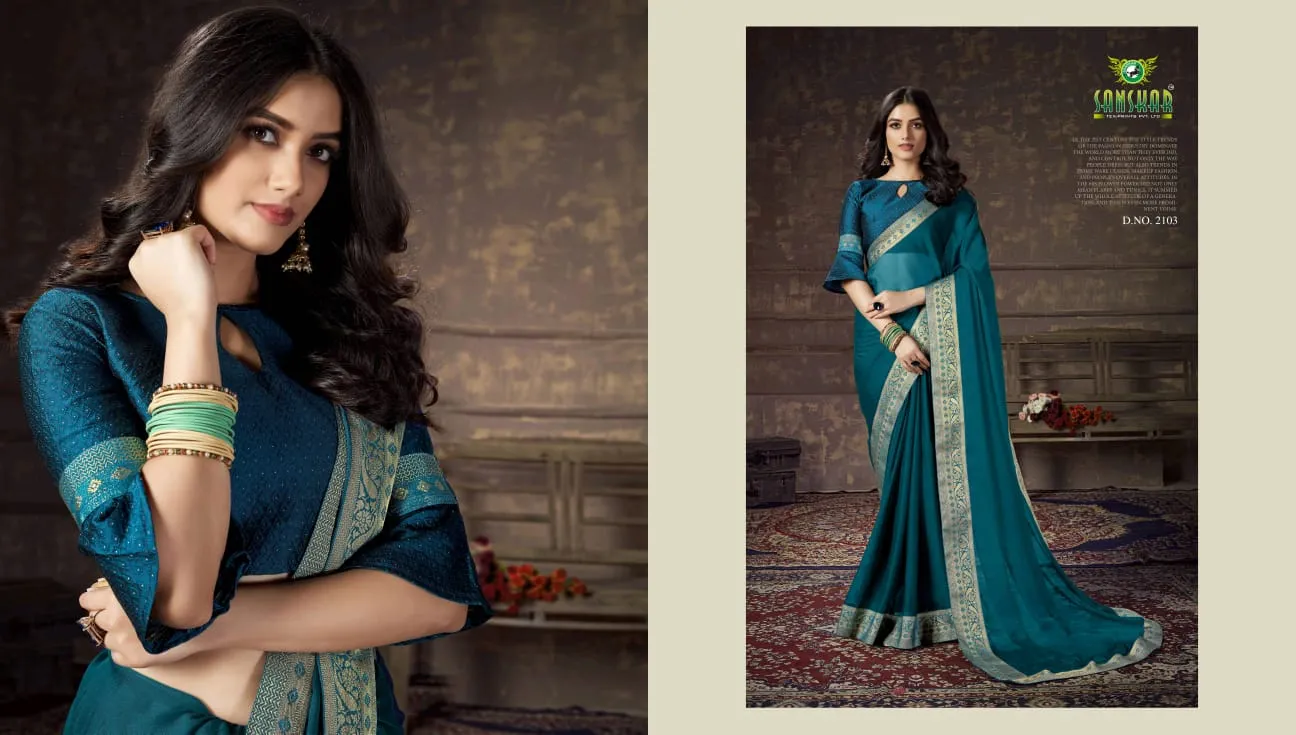 Sanskar Presents Anantaa Chiffon Fabric Fancy Designer Sarees