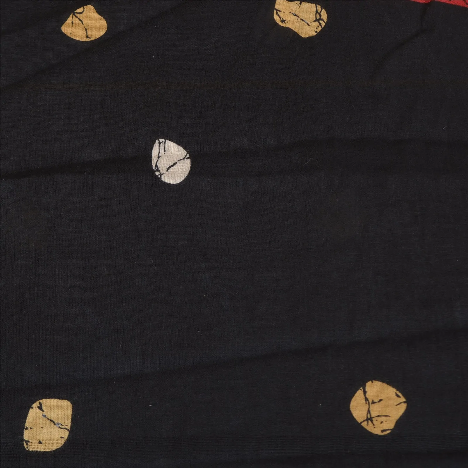 Sanskriti Vintage Sarees Indian Black 100% Pure Cotton Printed Sari Craft Fabric