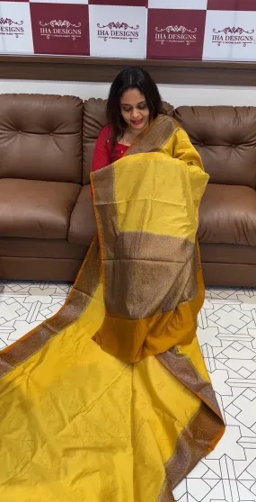 SEMI BANARASI SAREES - IHA 13942