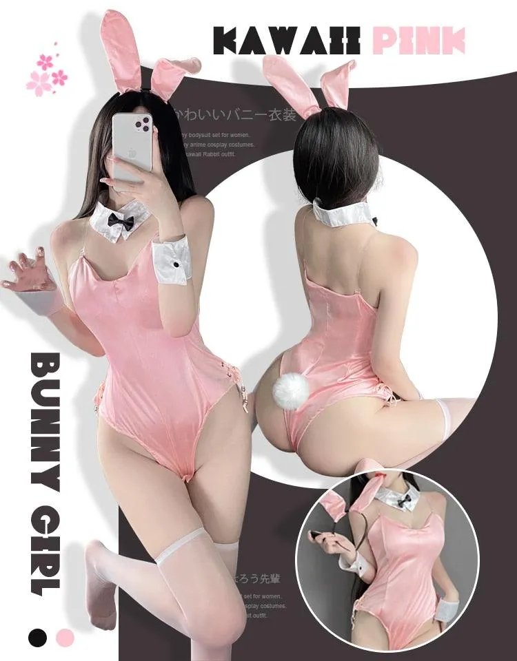 Sexy Cute Bunny Girl Faux Leather