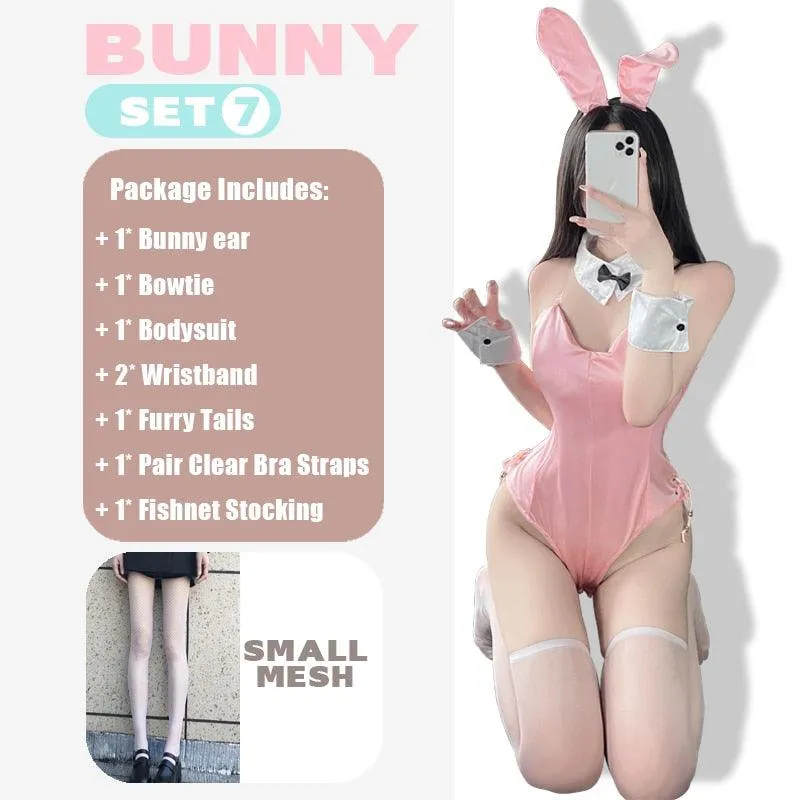 Sexy Cute Bunny Girl Faux Leather