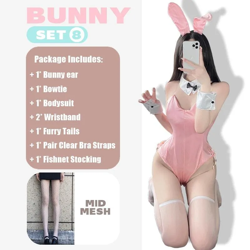 Sexy Cute Bunny Girl Faux Leather