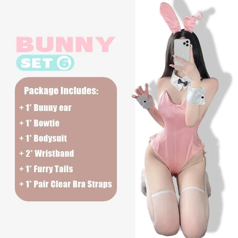 Sexy Cute Bunny Girl Faux Leather