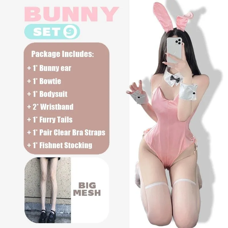 Sexy Cute Bunny Girl Faux Leather