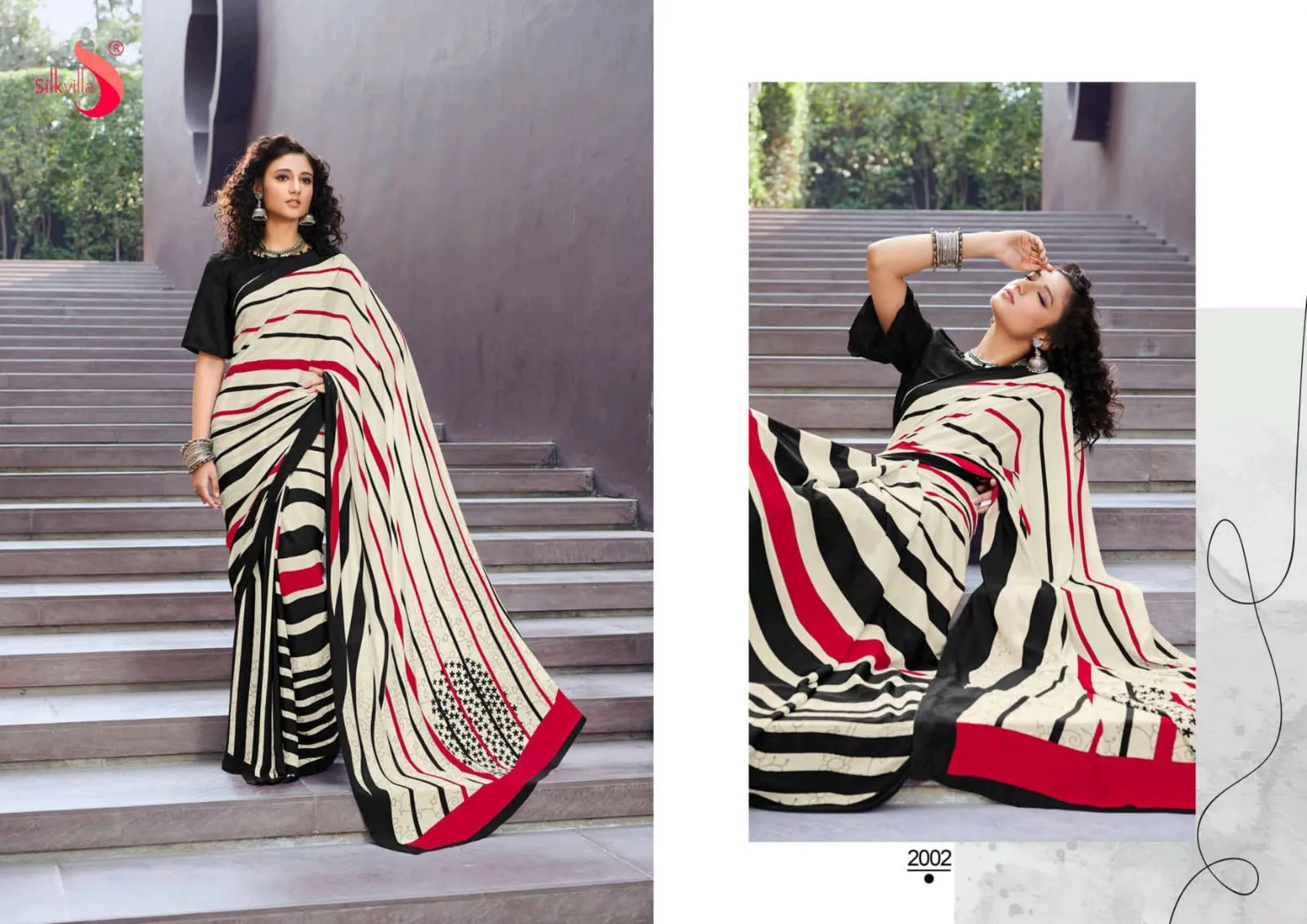 Silkvilla Sarees Launched New Sky Silk Crape Fancy Designer Sarees