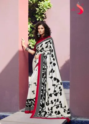 Silkvilla Sarees Launched New Sky Silk Crape Fancy Designer Sarees