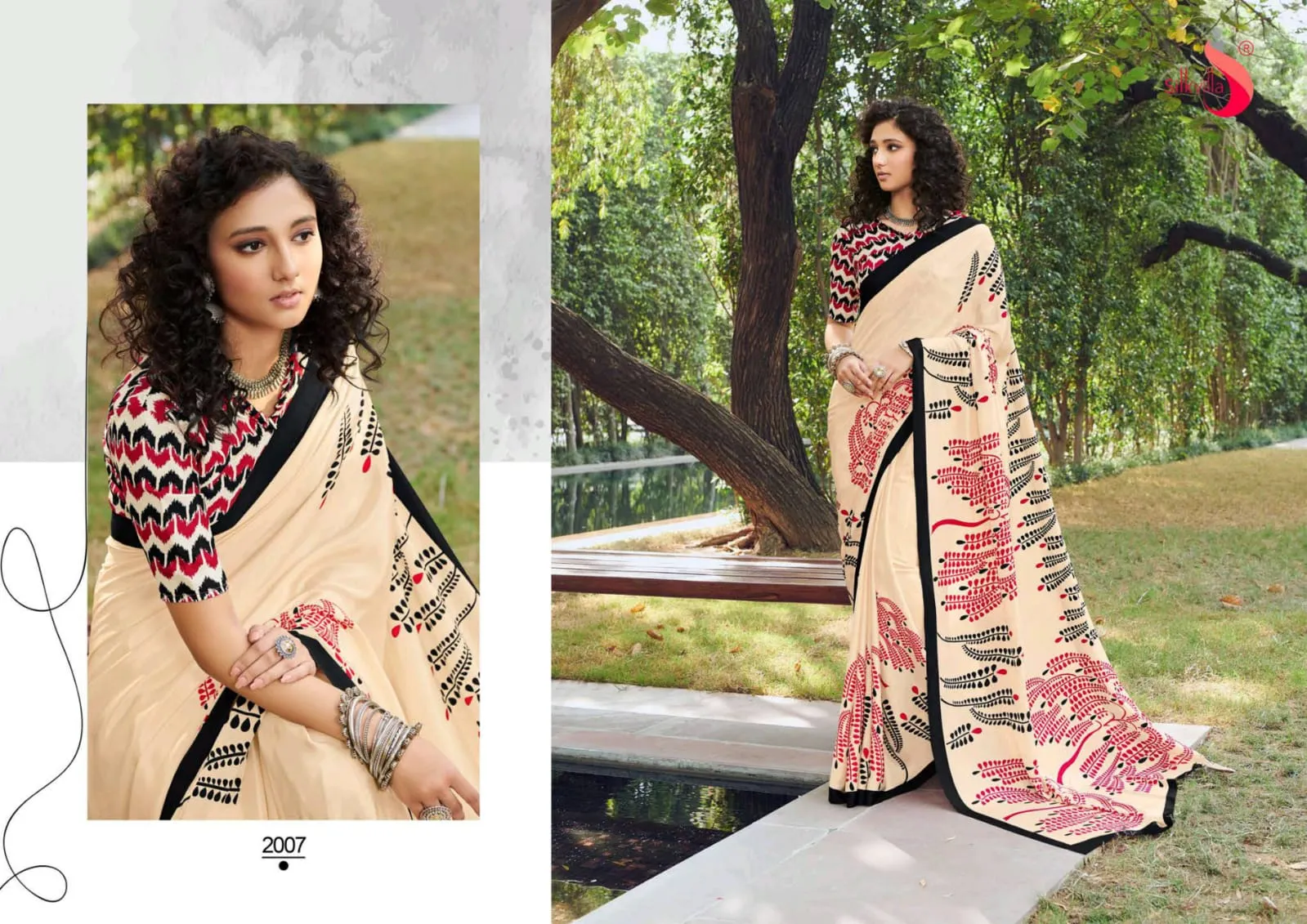 Silkvilla Sarees Launched New Sky Silk Crape Fancy Designer Sarees