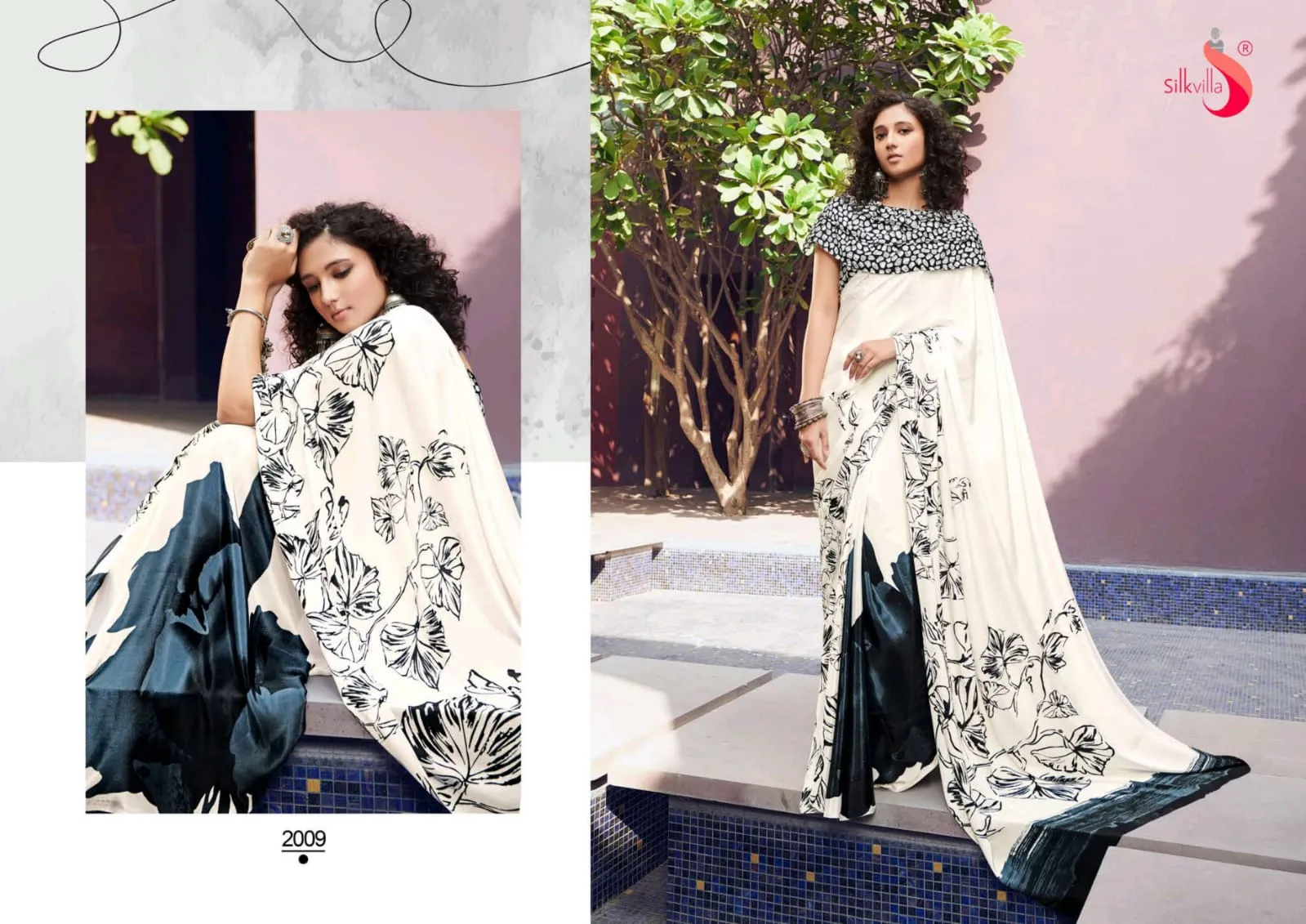 Silkvilla Sarees Launched New Sky Silk Crape Fancy Designer Sarees