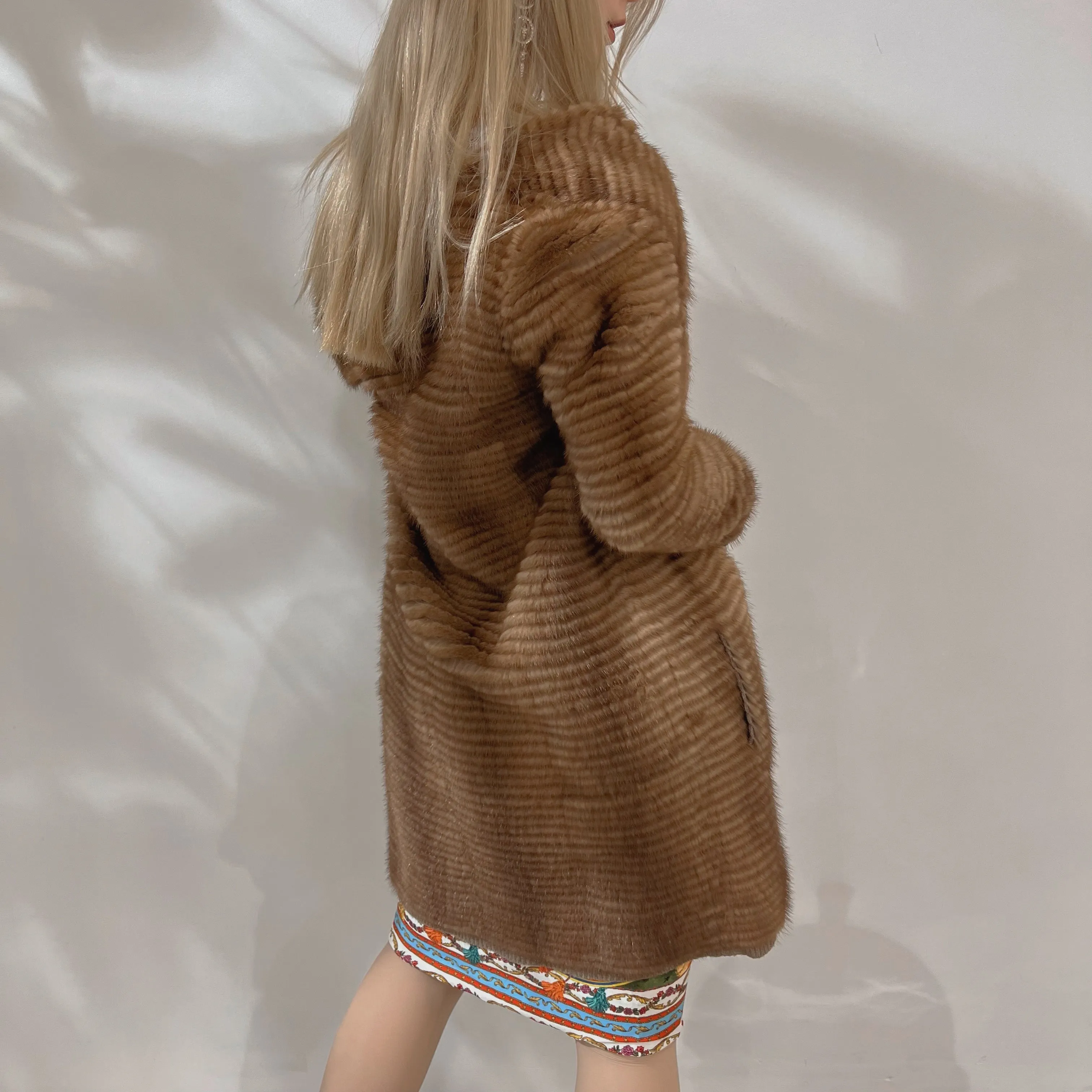 S'Maxmara mink & wool coat Size US6