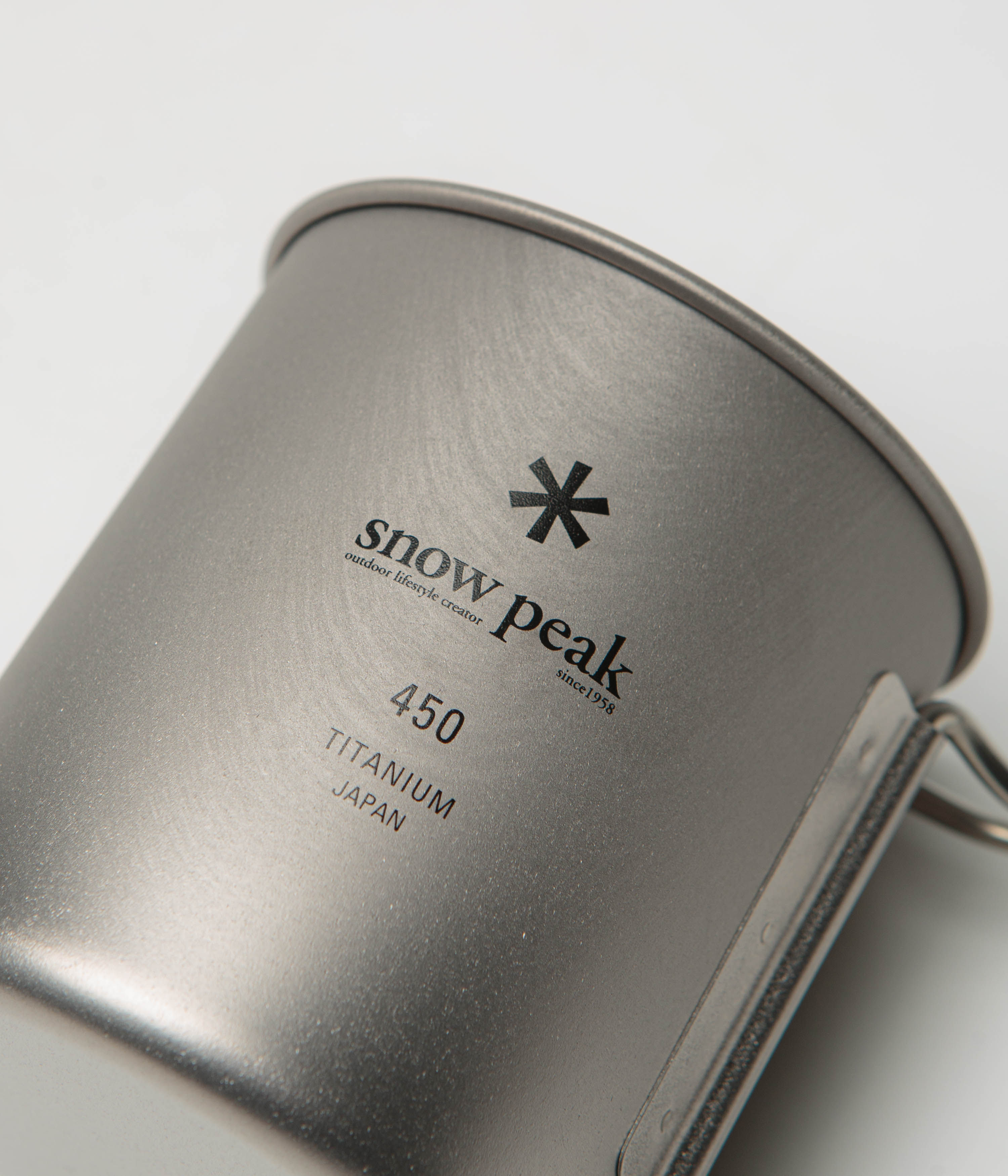 Snow Peak Titanium Single Wall 450ml Mug - Silver