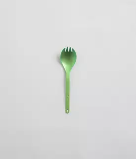 Snow Peak Titanium Spork - Green Anodized