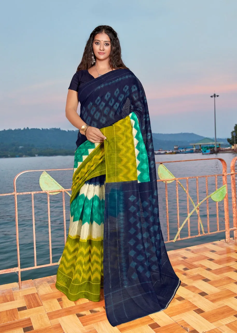 SR Sarees Presents Barkha Cotton Printed Casual Wear Sarees Collection